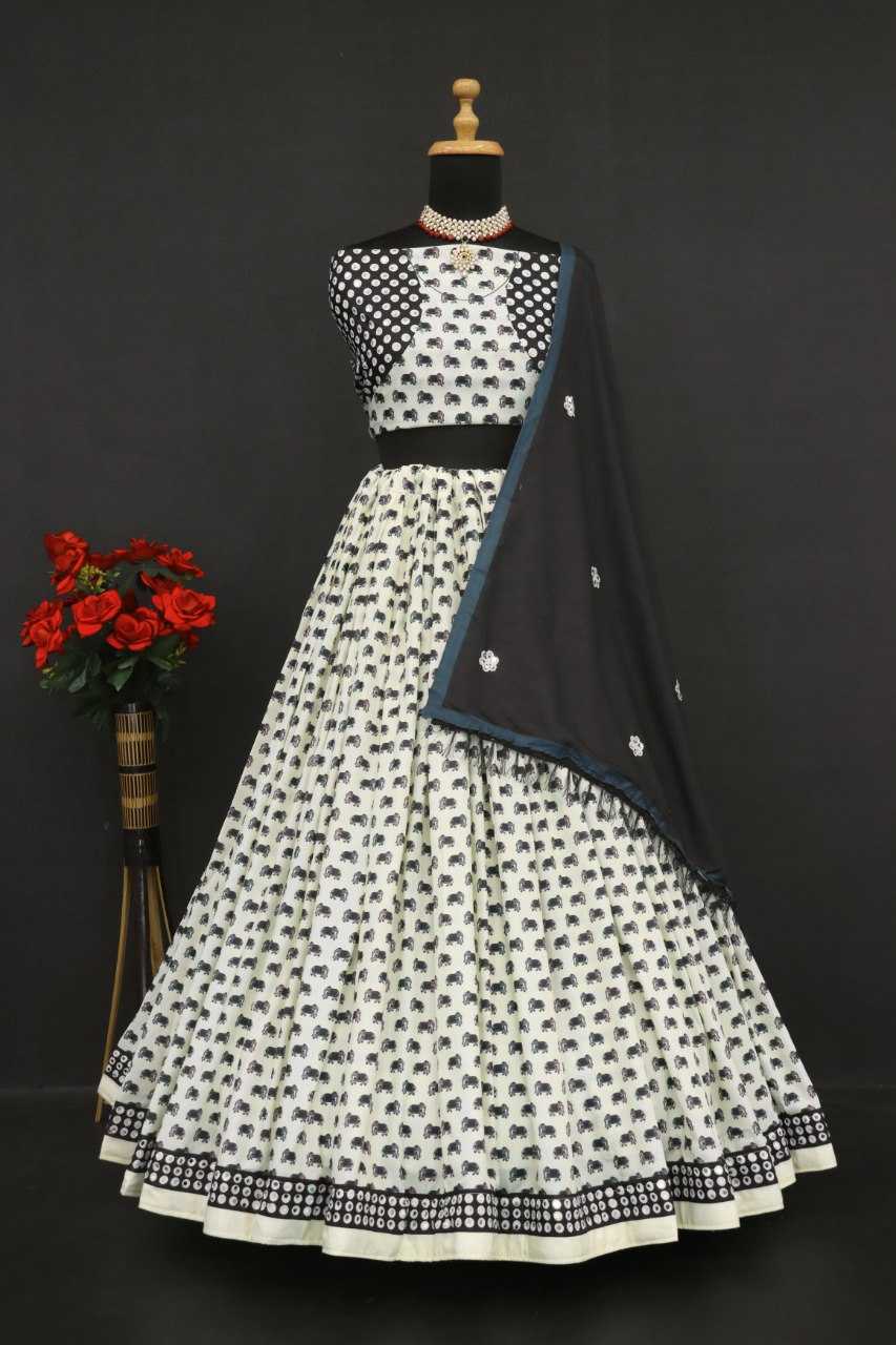 Ynf Muslin Cotton RIN222 280 Lehengas Wholesale Fancy Lehenga Printed Lehenga Chaniya Choli Manufacturer