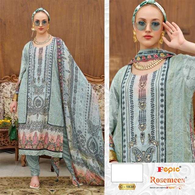 Ynf Muslin KESH446 FEPIC-ROSEMEEN-1838 Suits & Dresses Wedding Collections Wholesale Embroidery Suits Wedding Suits Designer Suits Manufacturer