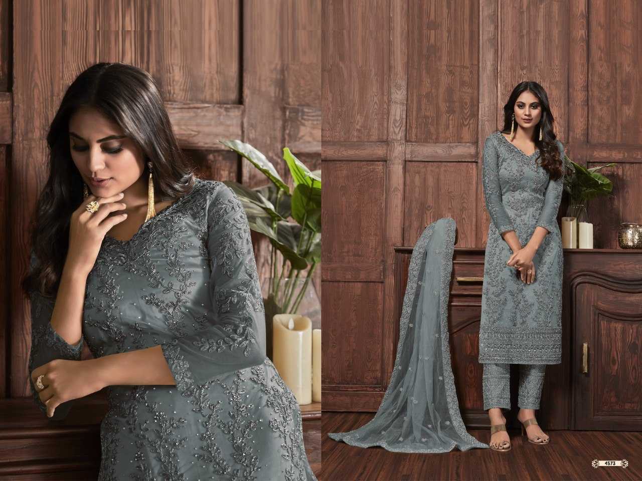 Ynf Net KESH504 4573 Suits & Dresses Wholesale Embroidery Suits Semi Stitched Suits Net Suit Manufacturer
