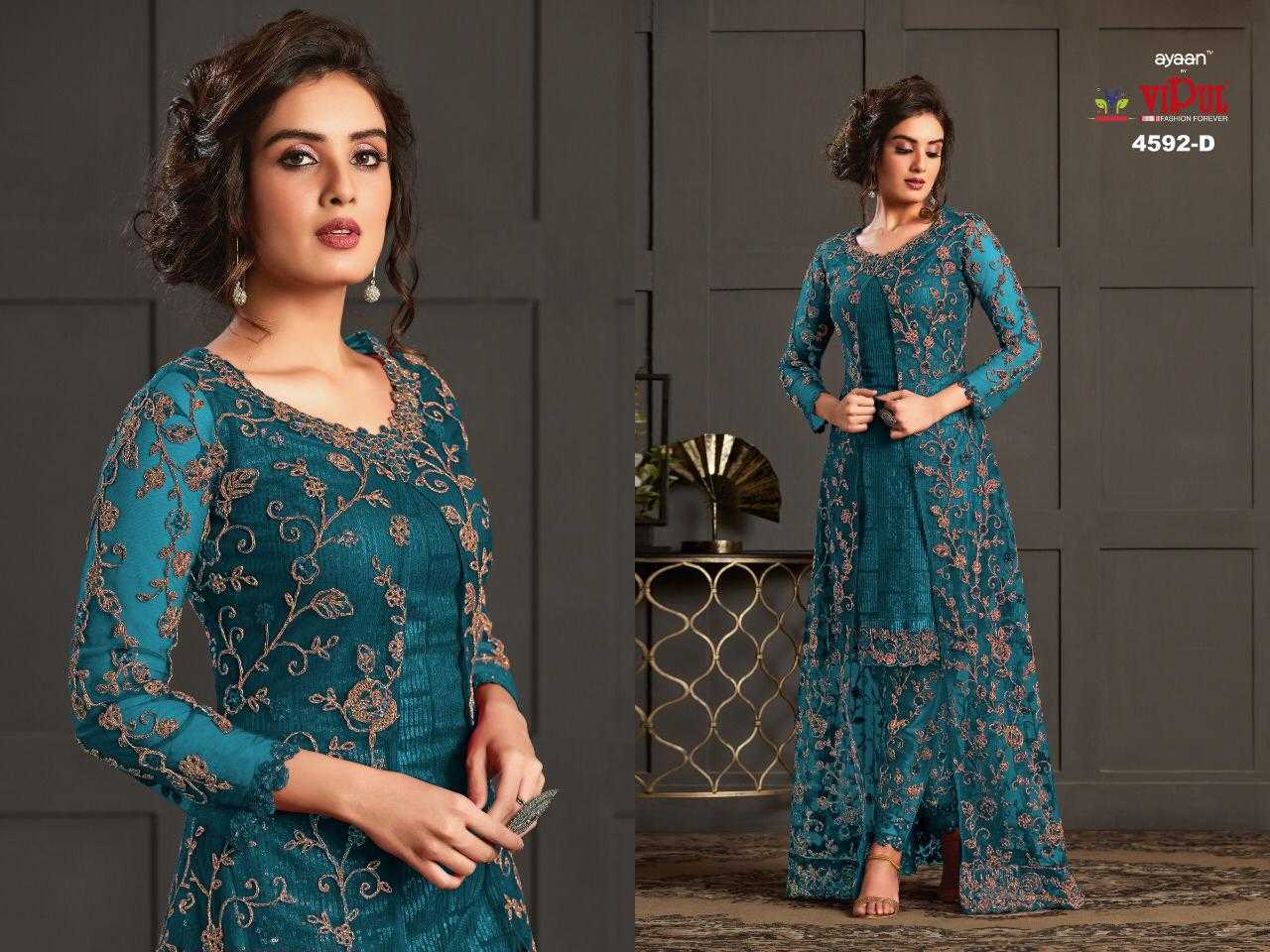 Ynf Net KESH504 4592 Suits & Dresses Wholesale Embroidery Suits Semi Stitched Suits Net Suit Manufacturer