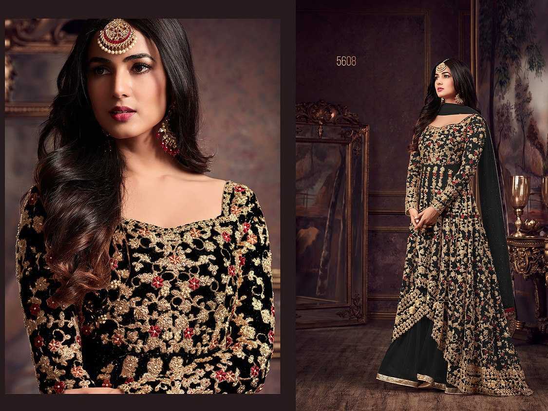Ynf Net KESH504 5608 Gowns Wholesale Embroidery Gowns Long Gowns Net Gowns Manufacturer