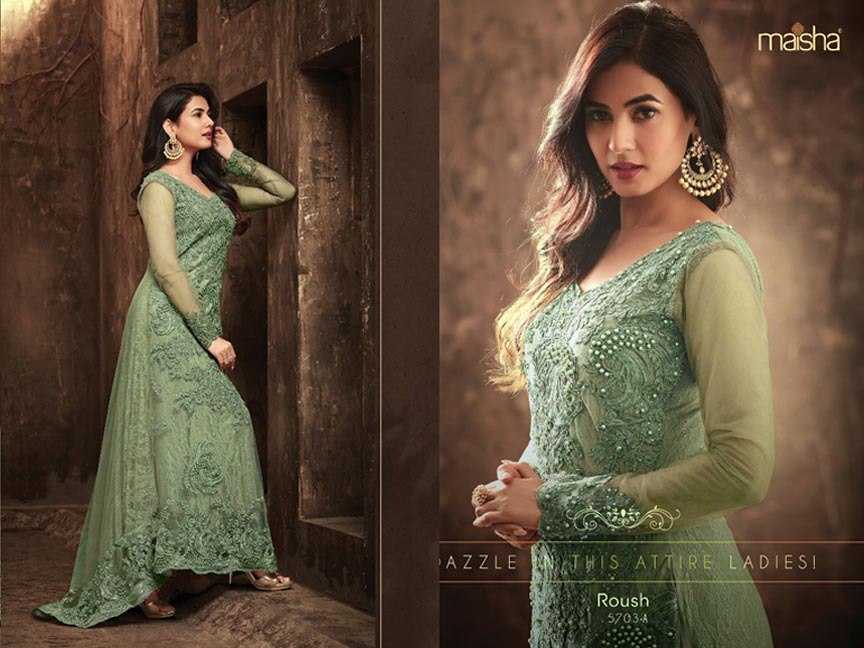 Ynf Net KESH504 5703 Gowns Wholesale Embroidery Gowns Long Gowns Net Gowns Manufacturer