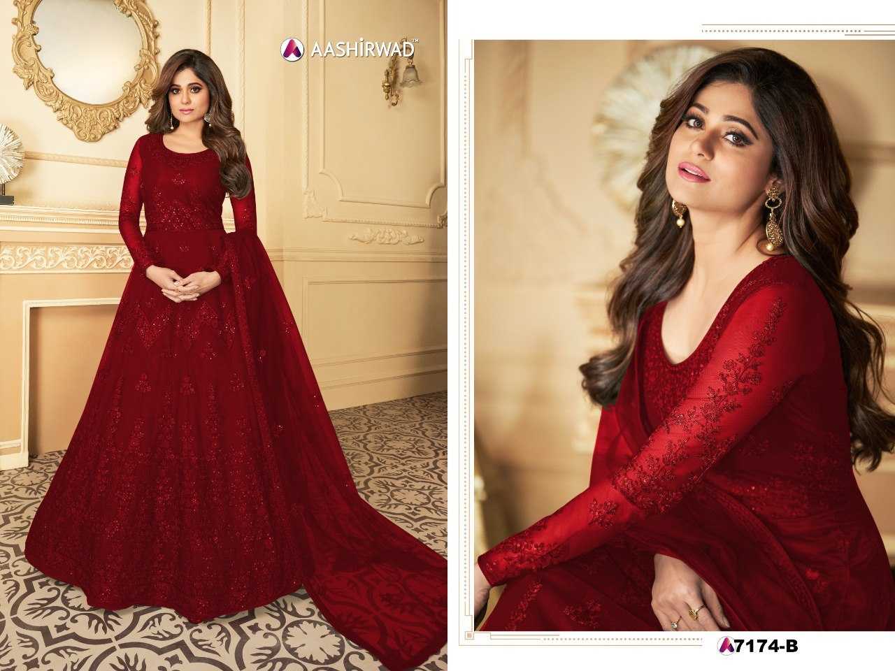 Ynf Net KESH504 7172 Gowns Wedding Collections Bollywood Collections Wholesale Embroidery Gowns Net Gowns Shamita Shetty Manufacturer