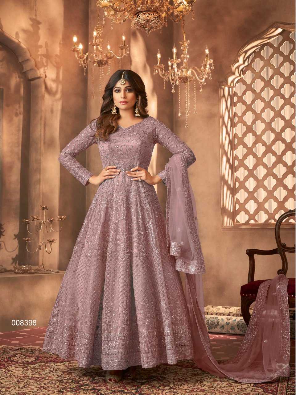Ynf Net KESH504 8398 Gowns Wedding Collections Bollywood Collections Wholesale Embroidery Gowns Sequin Gowns Shamita Shetty Manufacturer