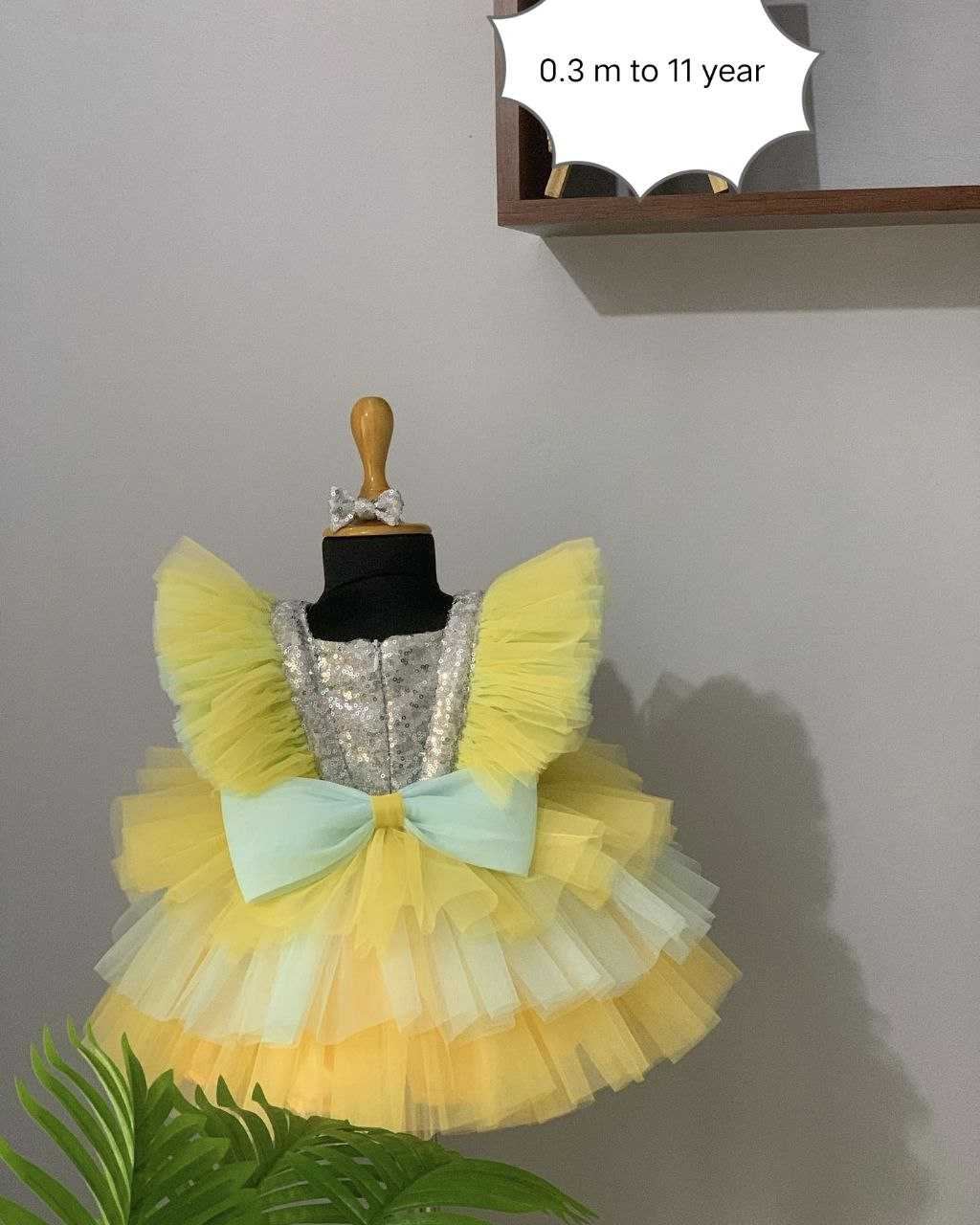 Ynf Net RIN107 369 Kids Wear Wholesale Kids Frocks Girls Frock Kids Designer Frock Manufacturer