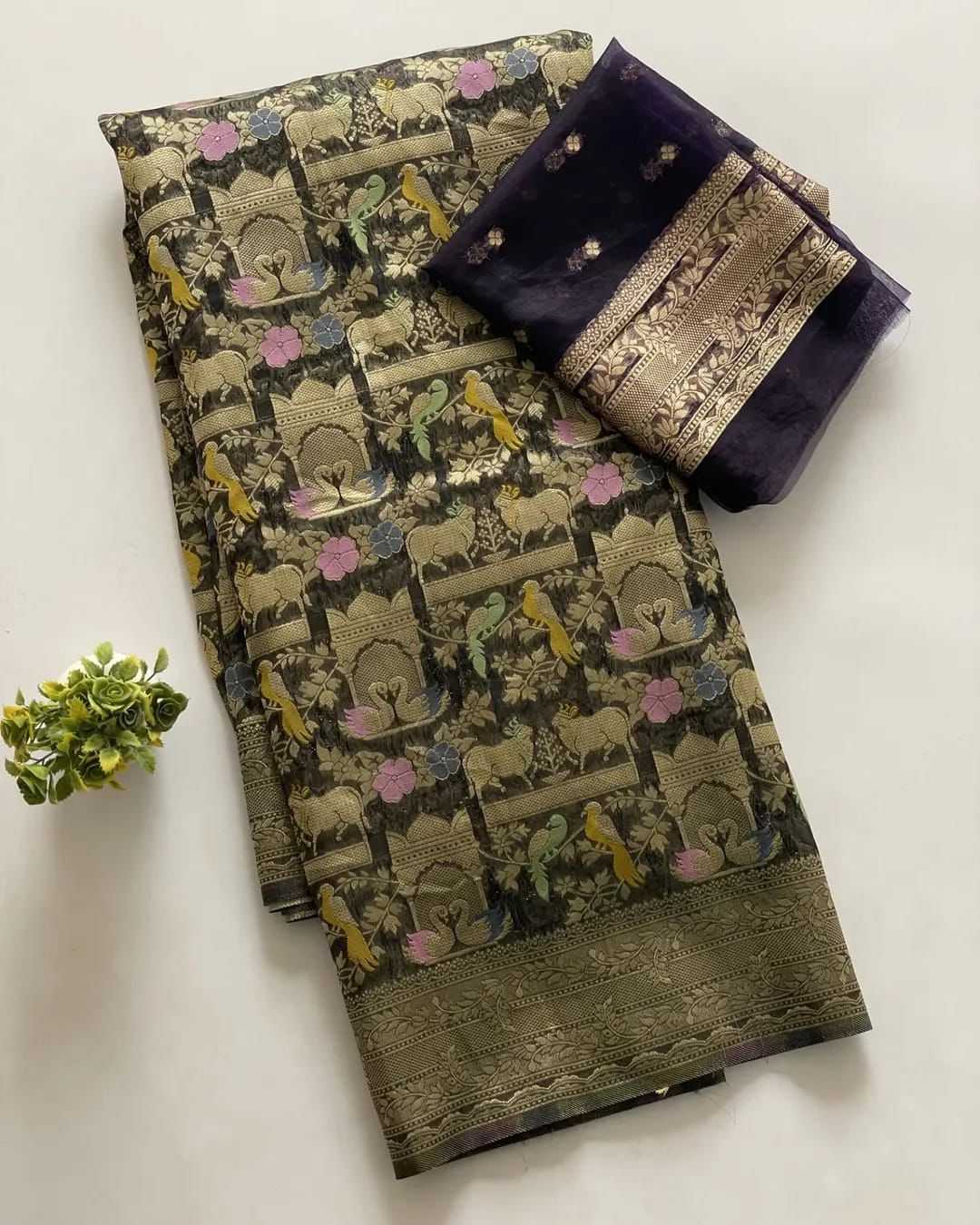 Ynf Organic Silk KESH484 Kora Silk Sarees Wedding Collections Festive Collections Wholesale Kora Silk Sarees Designer Silk Sarees Zari Border Silk Sarees Manufacturer