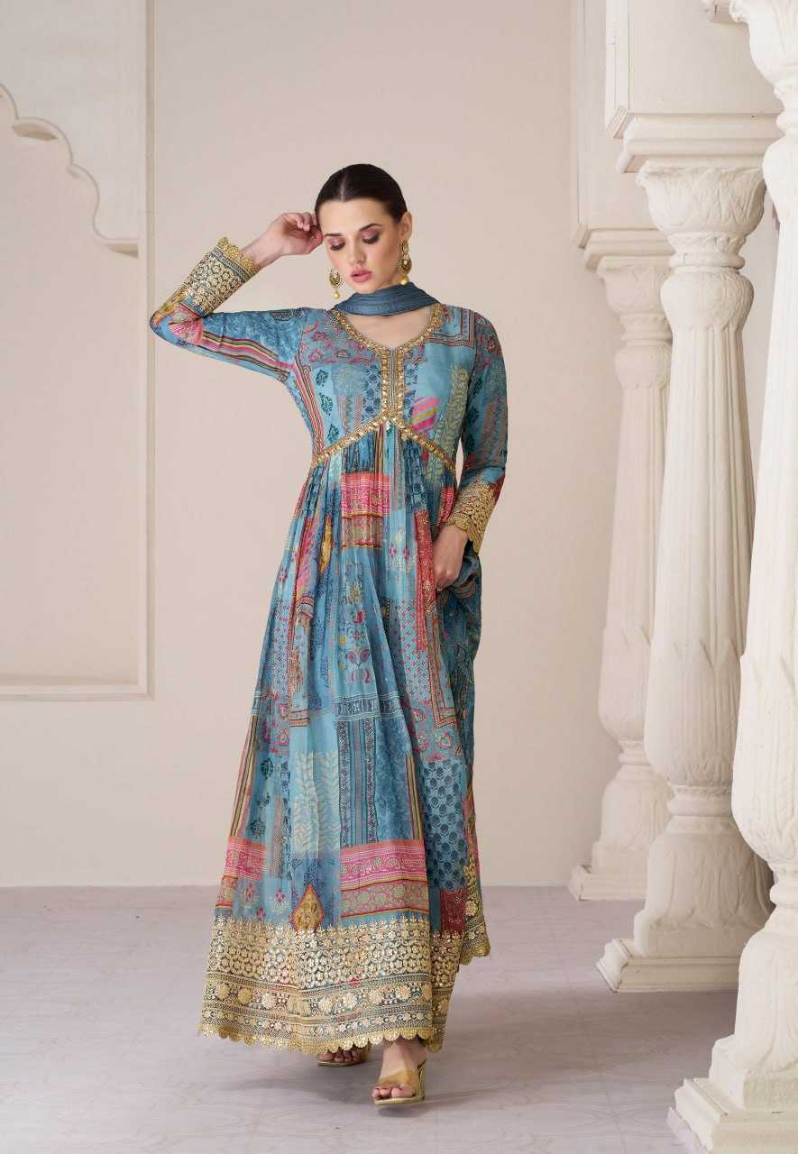 Ynf Organza KESH504 5273 Suits & Dresses Wholesale Alia Cut Suits Printed Suits Anarkali Suits Manufacturer