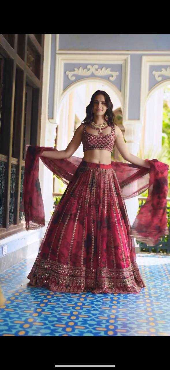 Ynf Organza RIN162 362 Lehengas Wholesale Fancy Lehenga Silk Lehenga Sequins Lehenga Manufacturer