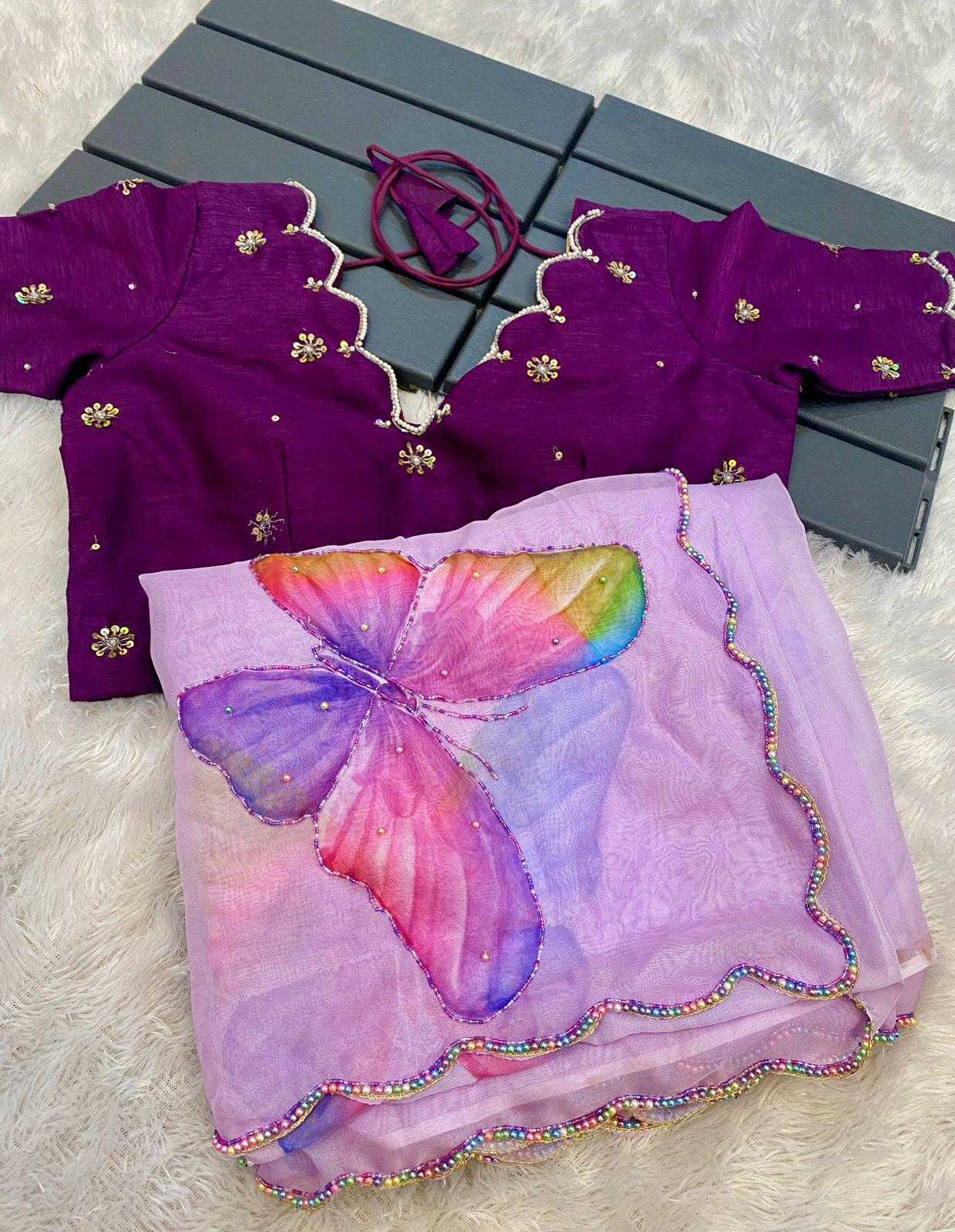 Ynf Organza RIN164 pearl nd cut dena Sarees Wedding Collections Festive Collections Wholesale Organza Sarees Printed Sarees Hand Work Sarees Manufacturer
