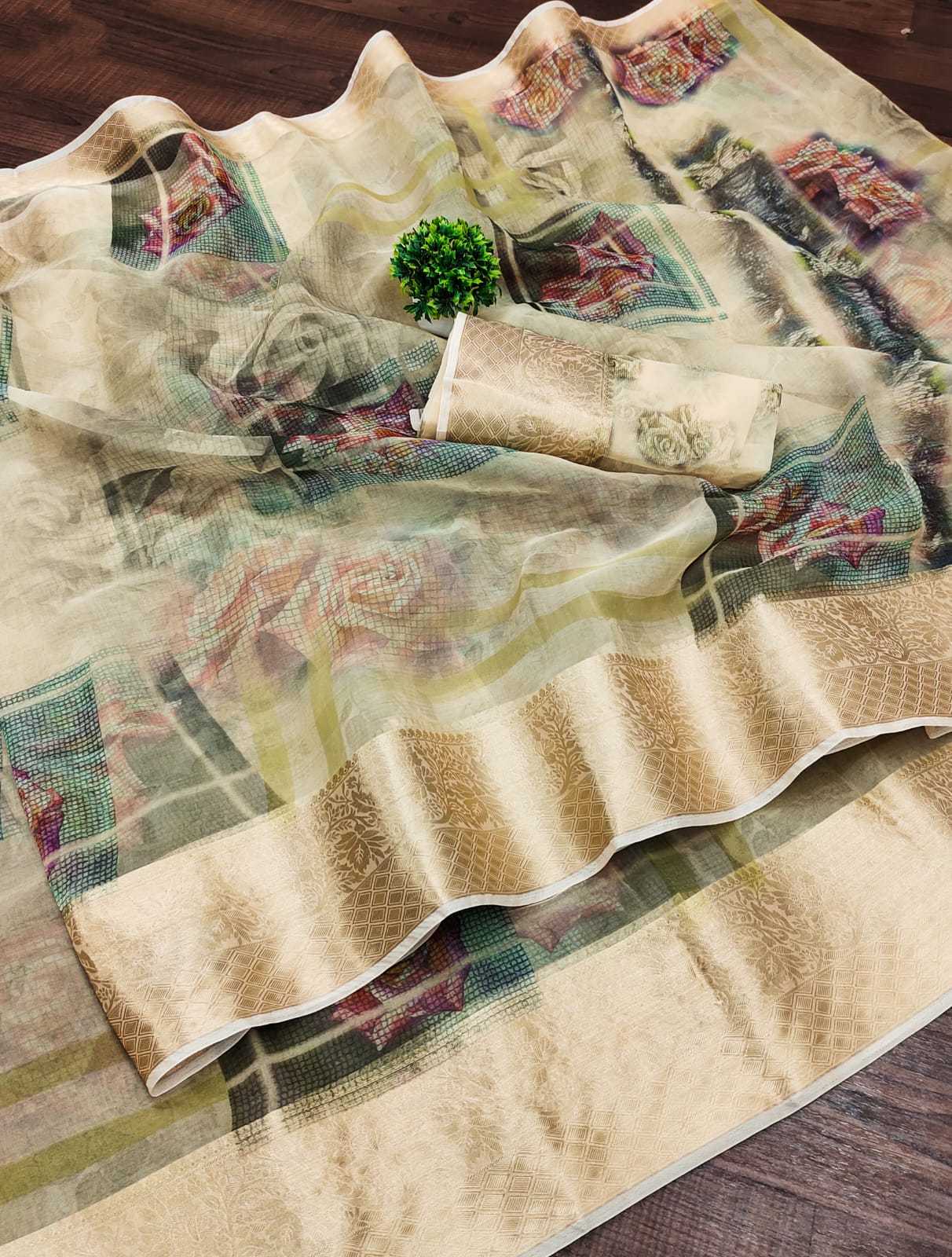 Ynf Organza RIN203 Natural Colours Sarees Wedding Collections Festive Collections Wholesale Designer Sarees Organza Sarees Traditional Sarees Manufacturer