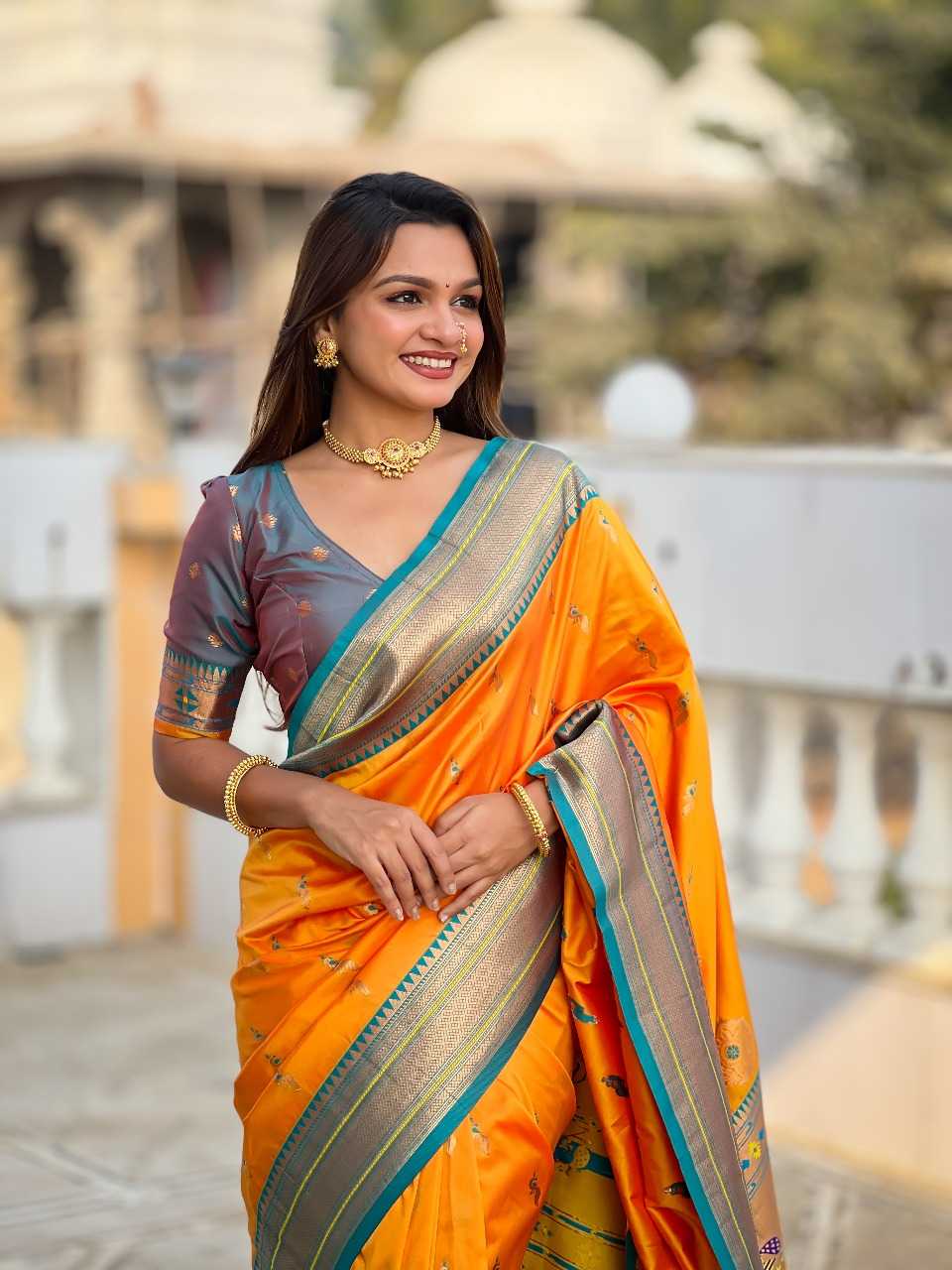 Ynf Paithani Silk RIN197 2983 Sarees Wholesale Designer Sarees Bridal Sarees Silk Sarees Manufacturer