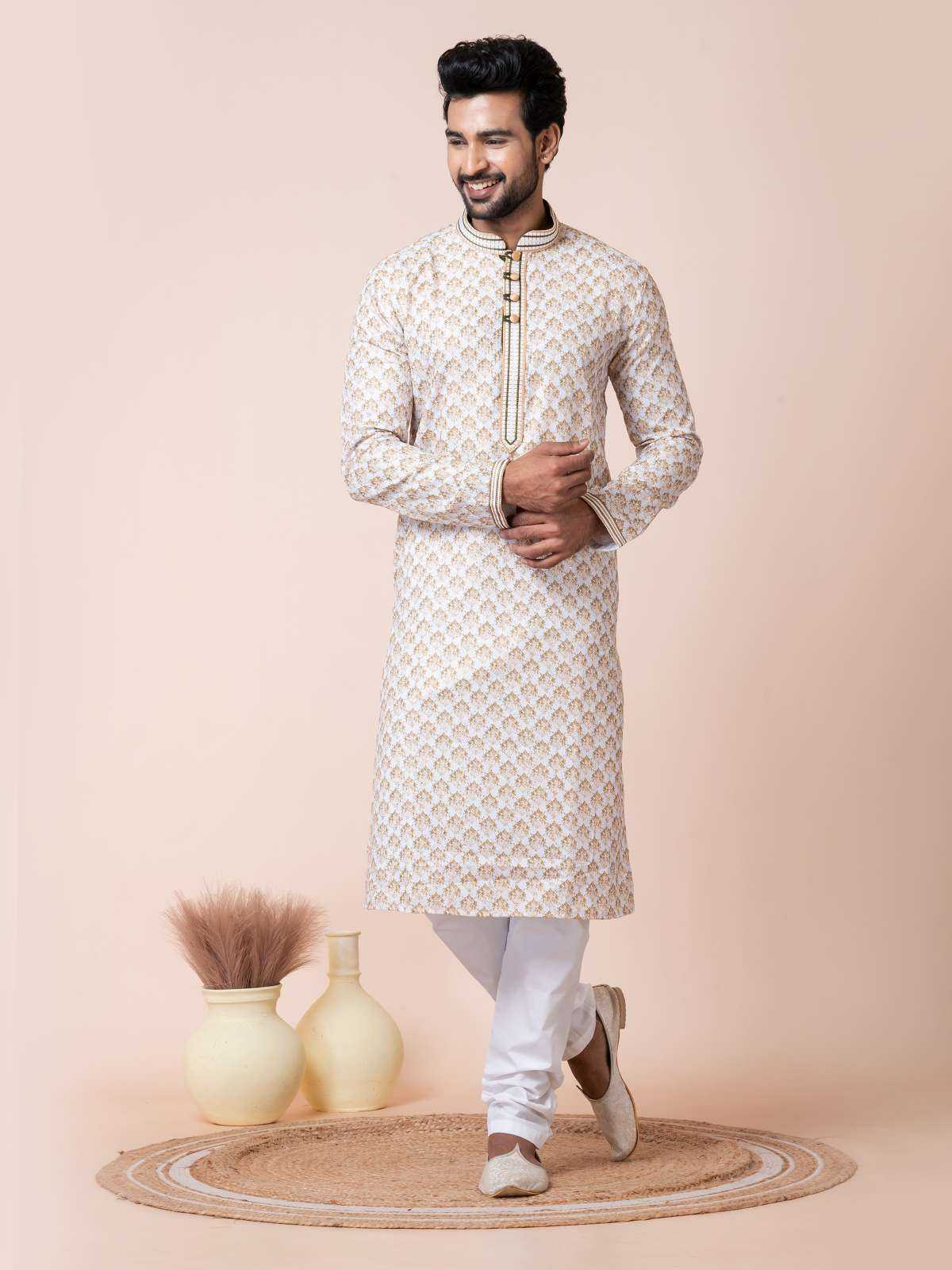 Ynf Poly Cotton RIN223 3470B Mens Wear Wholesale Mens Kurtas Mens Kurta Pyjama Men Wedding kurta Manufacturer