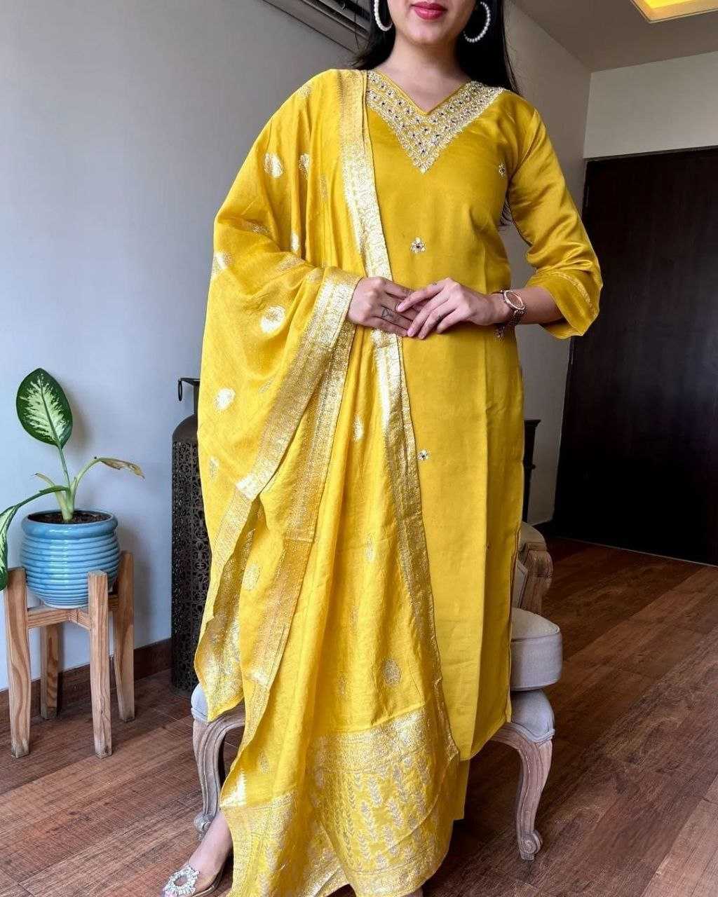 Ynf Premium Roman Silk KESH517 101 Suits & Dresses Wholesale Designer dresses Handwork Suits Manufacturer