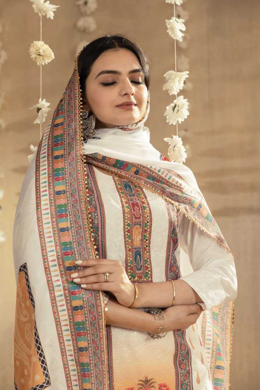 Ynf Pure Cotton RIN112 102 Suits & Dresses Wholesale Ladies Suits Designer Suits White Salwar Suit Manufacturer