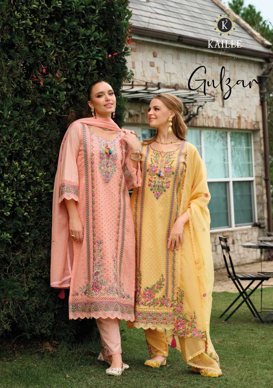 Ynf Pure Cotton RIN190 KAILEE-GULZAR Setwise Collections Wholesale Dresses & Suits Catalogs Manufacturer