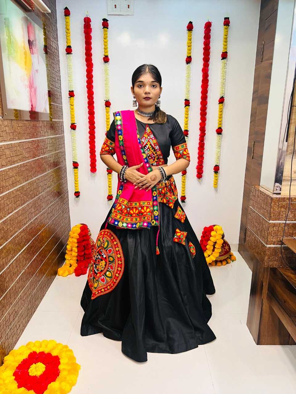 Ynf Pure Cotton RIN227 7049 Lehengas Festive Collections Wholesale Fancy Lehenga Traditional Lehenga Navratri Chaniya Choli Manufacturer