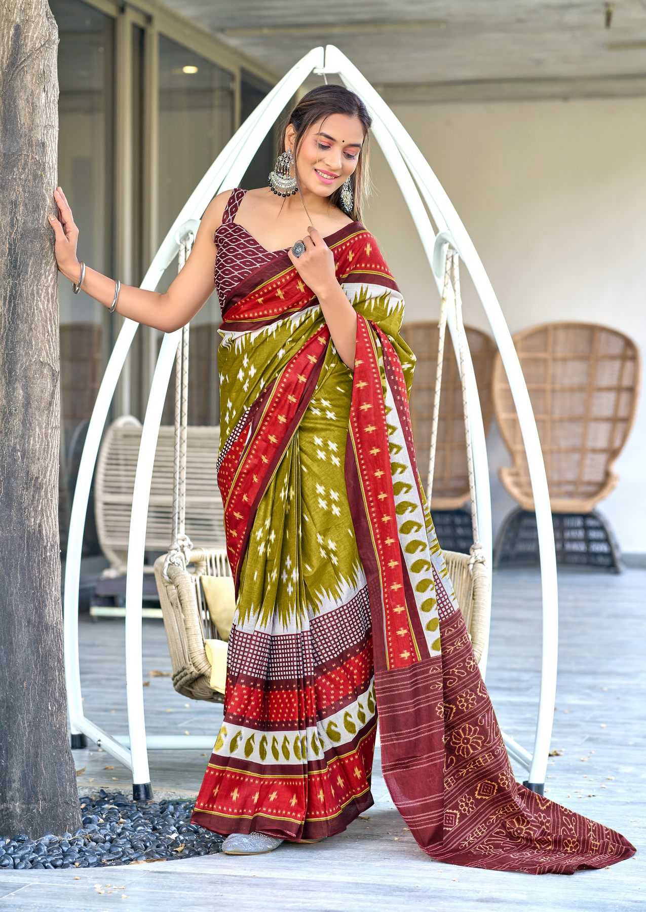 Ynf Pure Cotton RIN229 MAYTRI Sarees Wholesale Printed Cotton Saree Cotton Sarees Mulmul Cotton Sarees Manufacturer