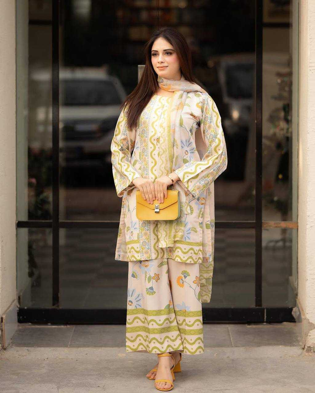 Ynf Pure Crepe KESH141 1118 Suits & Dresses Western Wears Festive Collections Wholesale Co-ord Set Party Wear Dresses Printed Dresses Manufacturer