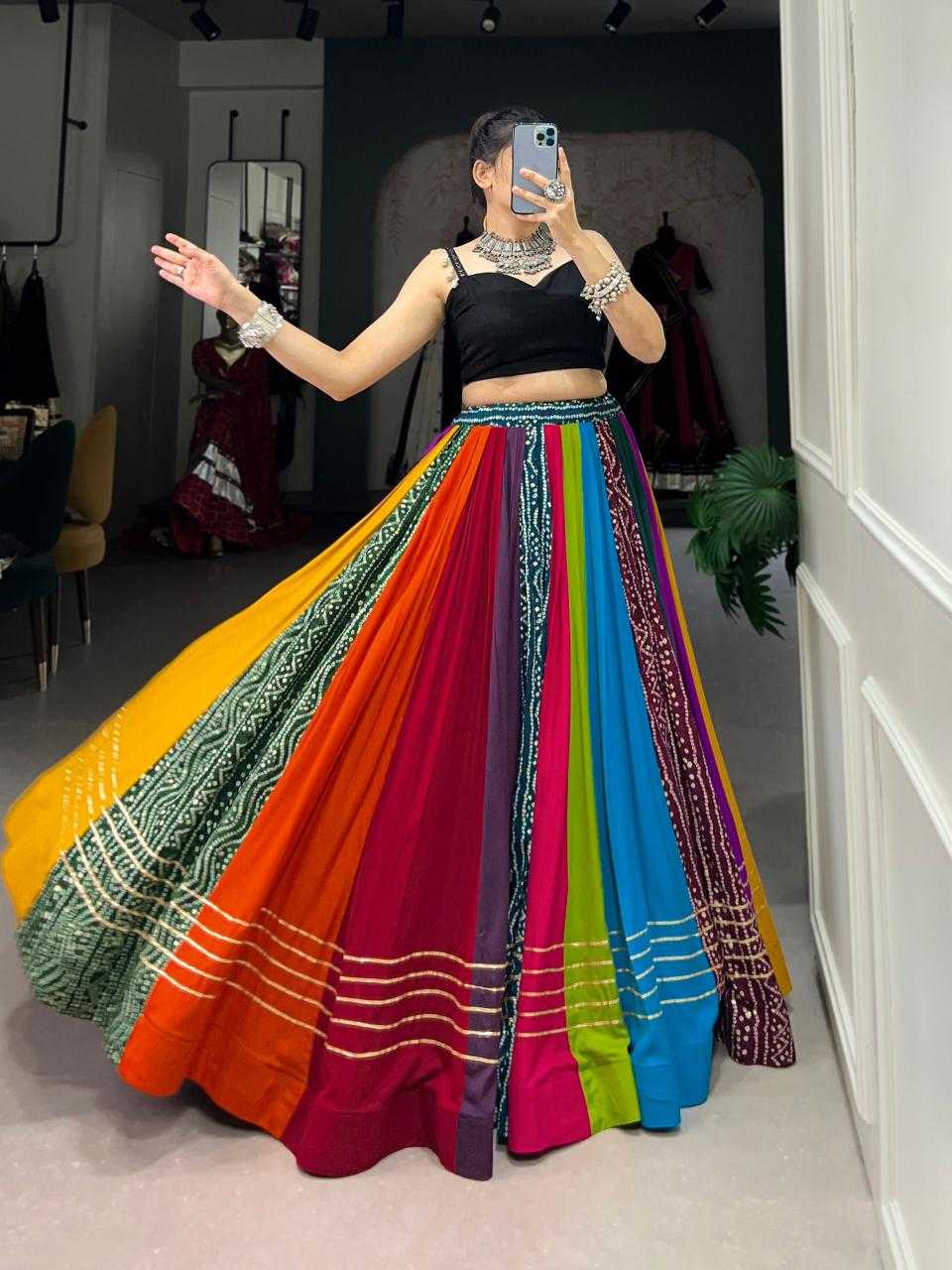 Ynf Pure Rayon KESH134 1703 Lehengas Festive Collections Wholesale Gota Patti Lehenga Navratri Chaniya Choli Manufacturer