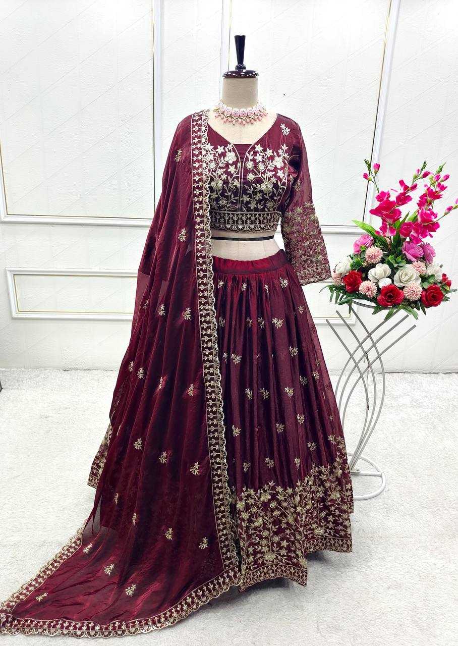 Ynf Pure Silk KESH506 1200 Lehengas Wedding Collections Festive Collections Wholesale Silk Lehenga Embroidered Lehenga Lehenga With Dupatta Manufacturer