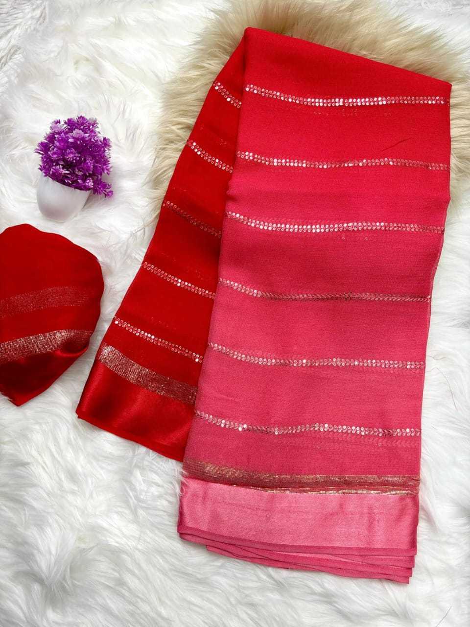 Ynf Pure Viscos RIN178 Peding Sarees Wedding Collections Festive Collections Wholesale Georgette Sarees Sequence Sarees Viscose Saree Manufacturer