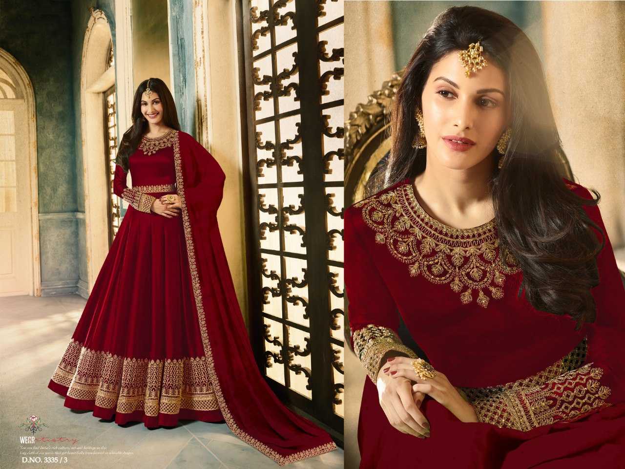 Ynf Rangoli Silk KESH504 3335 Suits & Dresses Wholesale Semi Stitched Suits Floor-Length Suits Semi-Stitched Suits Manufacturer
