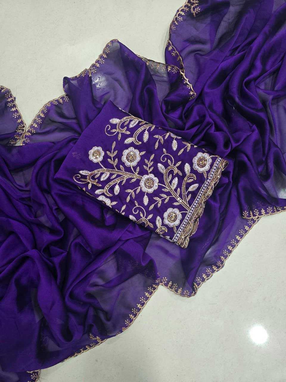 Ynf Rangoli Silk RIN216 BHAURANI Sarees Wholesale Embroidered Sarees Cutwork Saree Silk Sarees Manufacturer