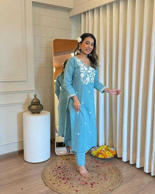 Ynf Rayon KESH502 1008 Kurti Wholesale Designer Kurtis Embroidered Kurtis Kurti With Pants Manufacturer