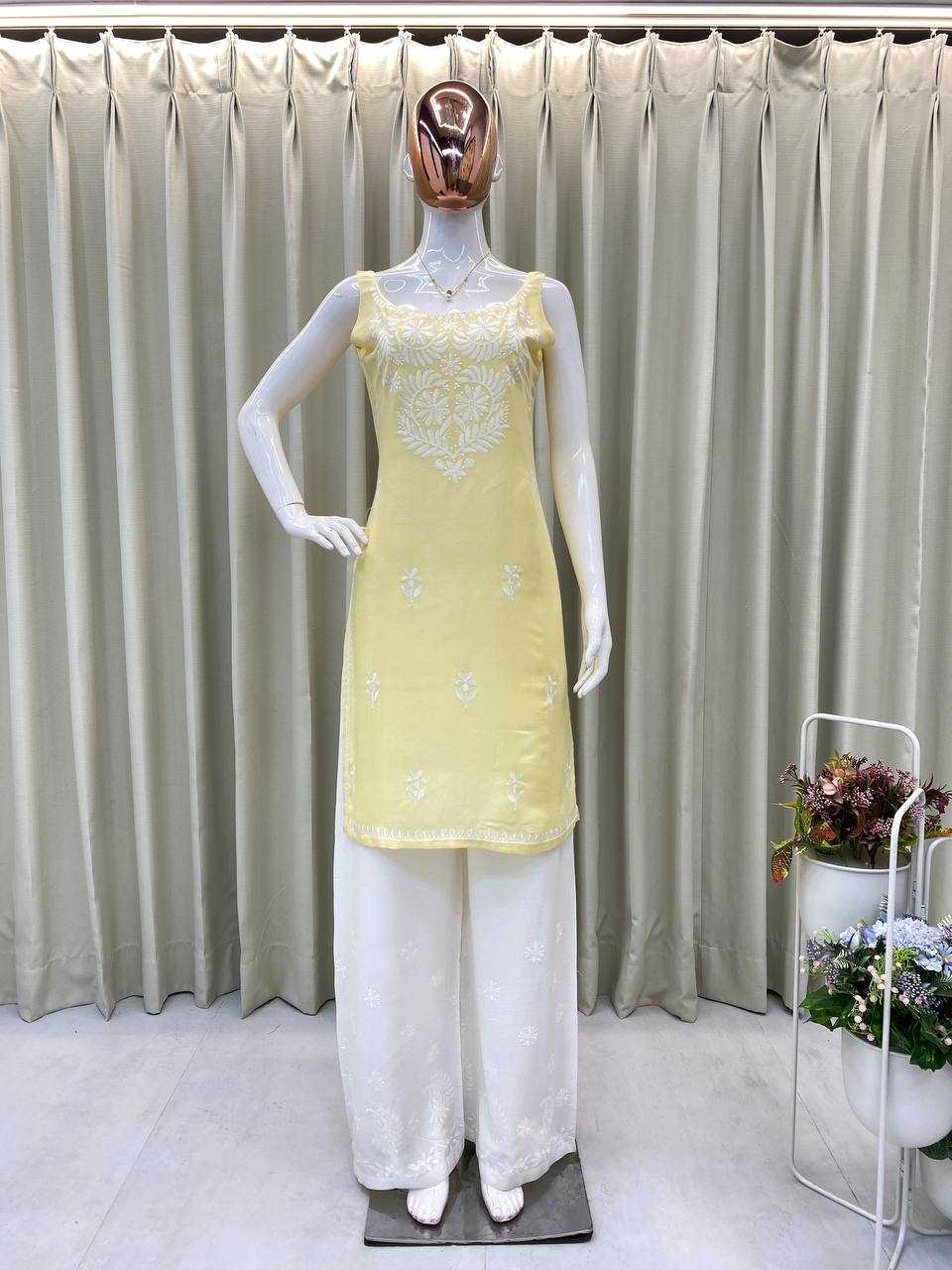 Ynf Rayon RIN110 364 Suits & Dresses Western Wears Festive Collections Wholesale Palazzo Suit Casual Dresses Embroidered Dresses Manufacturer
