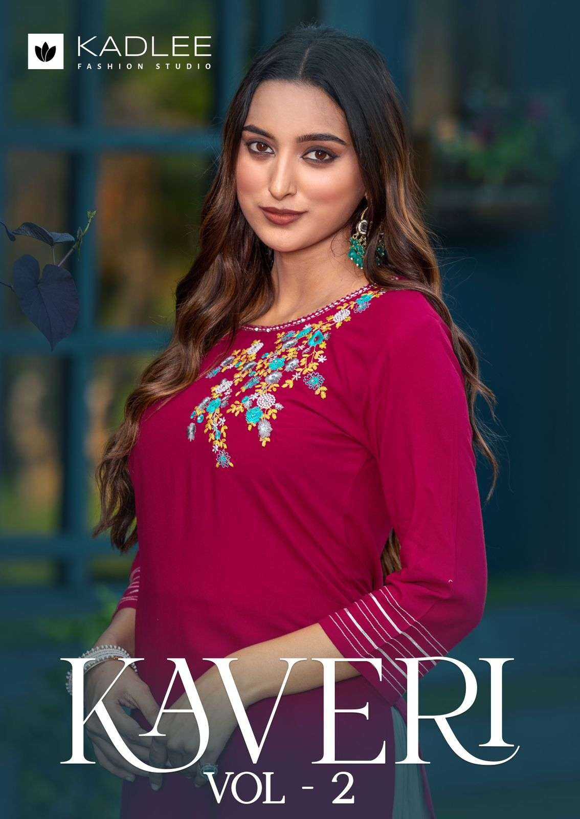 Ynf Rayon RIN190 KADLEE-Kaveri Vol 2 Setwise Collections Wholesale Kurtis Catalogs Manufacturer