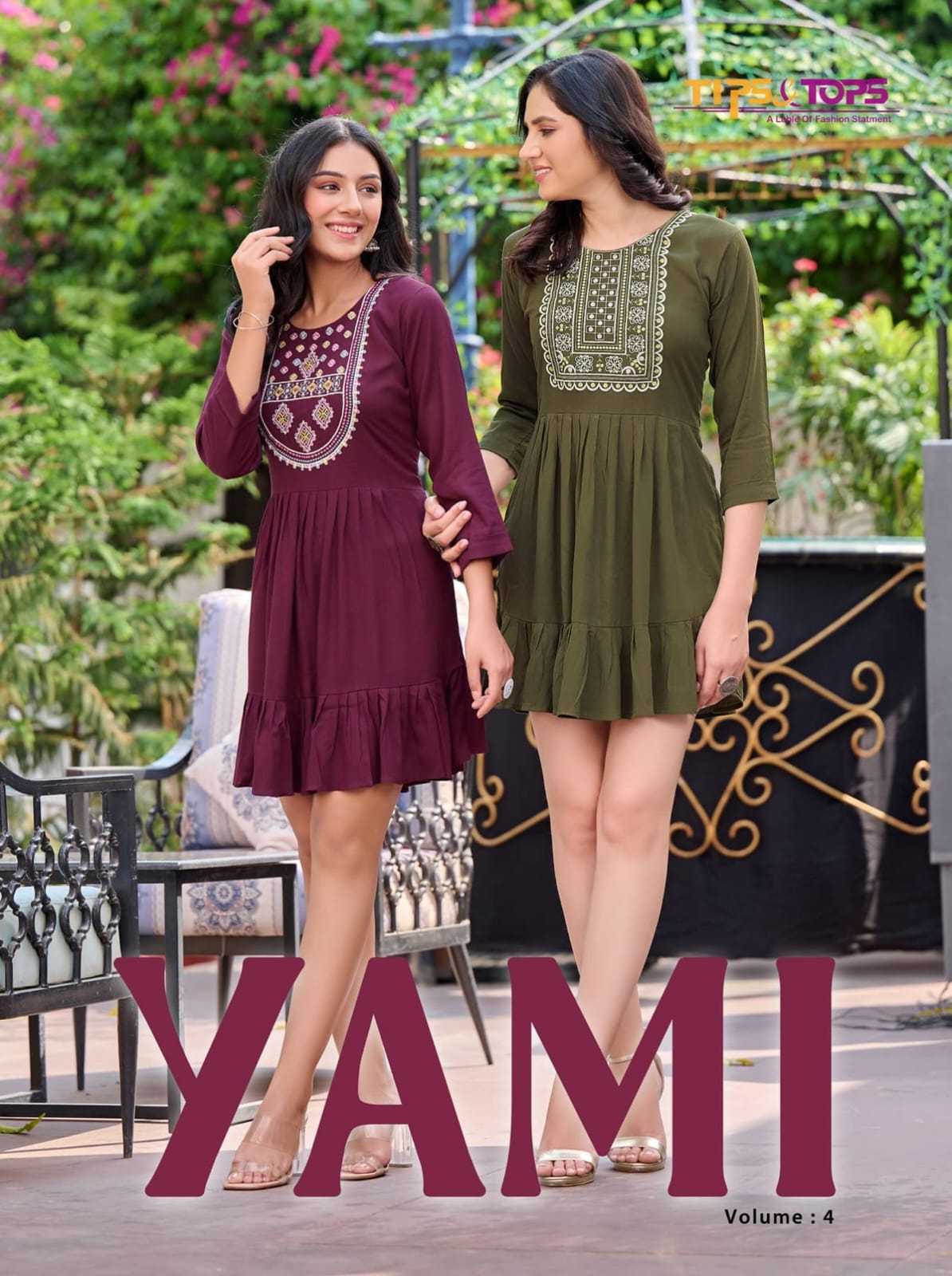Ynf Rayon RIN190 TIPS & TOPS-YAMI Vol 04 Setwise Collections Wholesale Gowns Catalogs Manufacturer