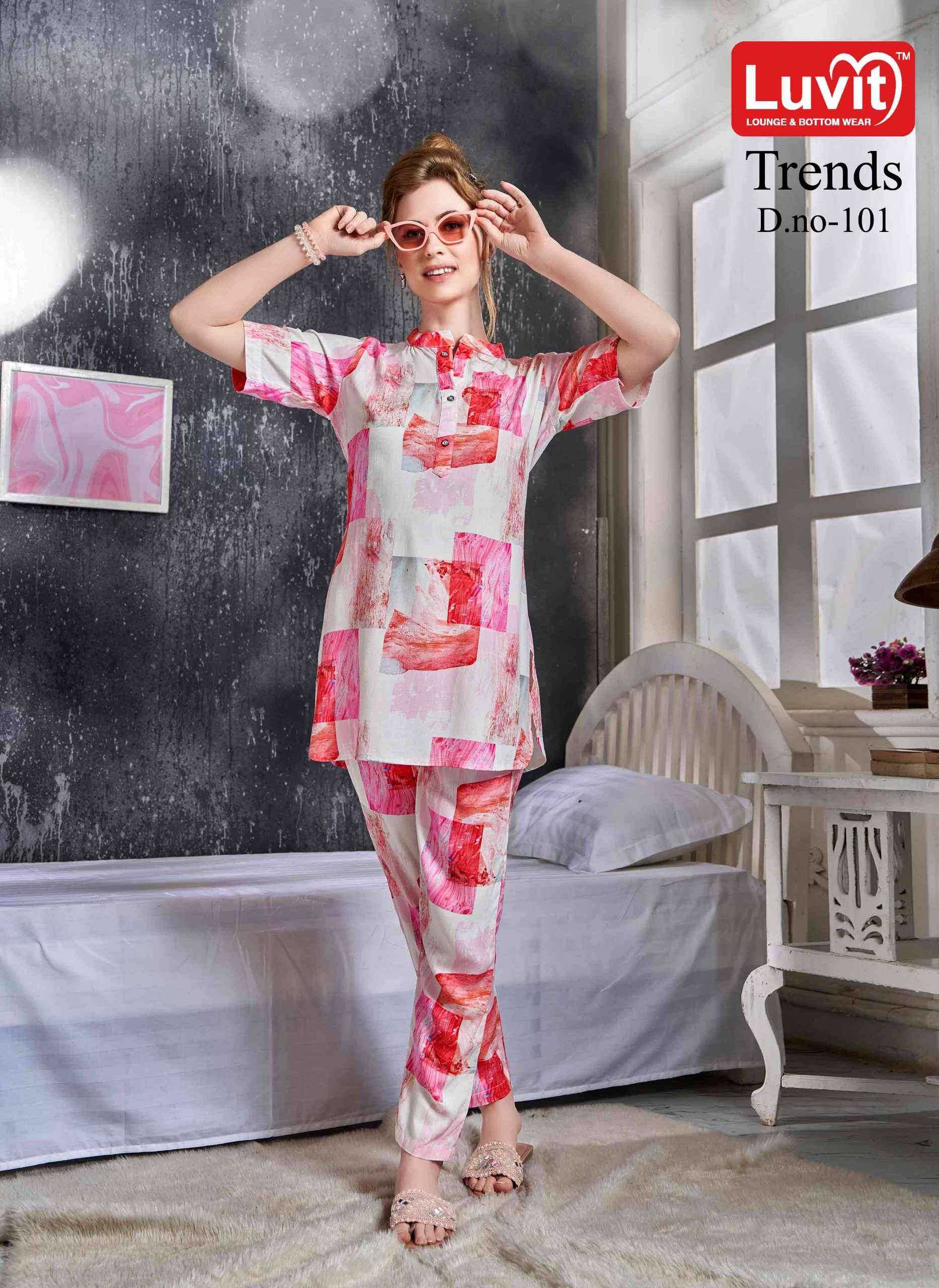 Ynf Rayon RIN190 Trends Vol 1 Setwise Collections Wholesale Night Wear Catalogs Manufacturer