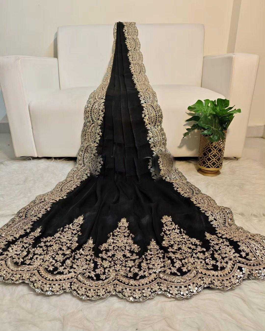 Ynf Satin RIN164 Woww Sarees Wedding Collections Festive Collections Wholesale Organza Sarees Sequence Sarees Black Sarees Manufacturer