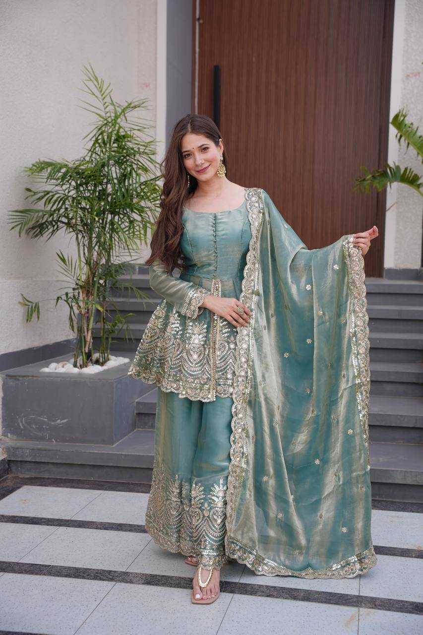 Ynf Satin Silk KESH490 658 Suits & Dresses Wedding Collections Festive Collections Wholesale Sharara Salwar Suits Ladies Silk Suit Wedding Outfits Manufacturer