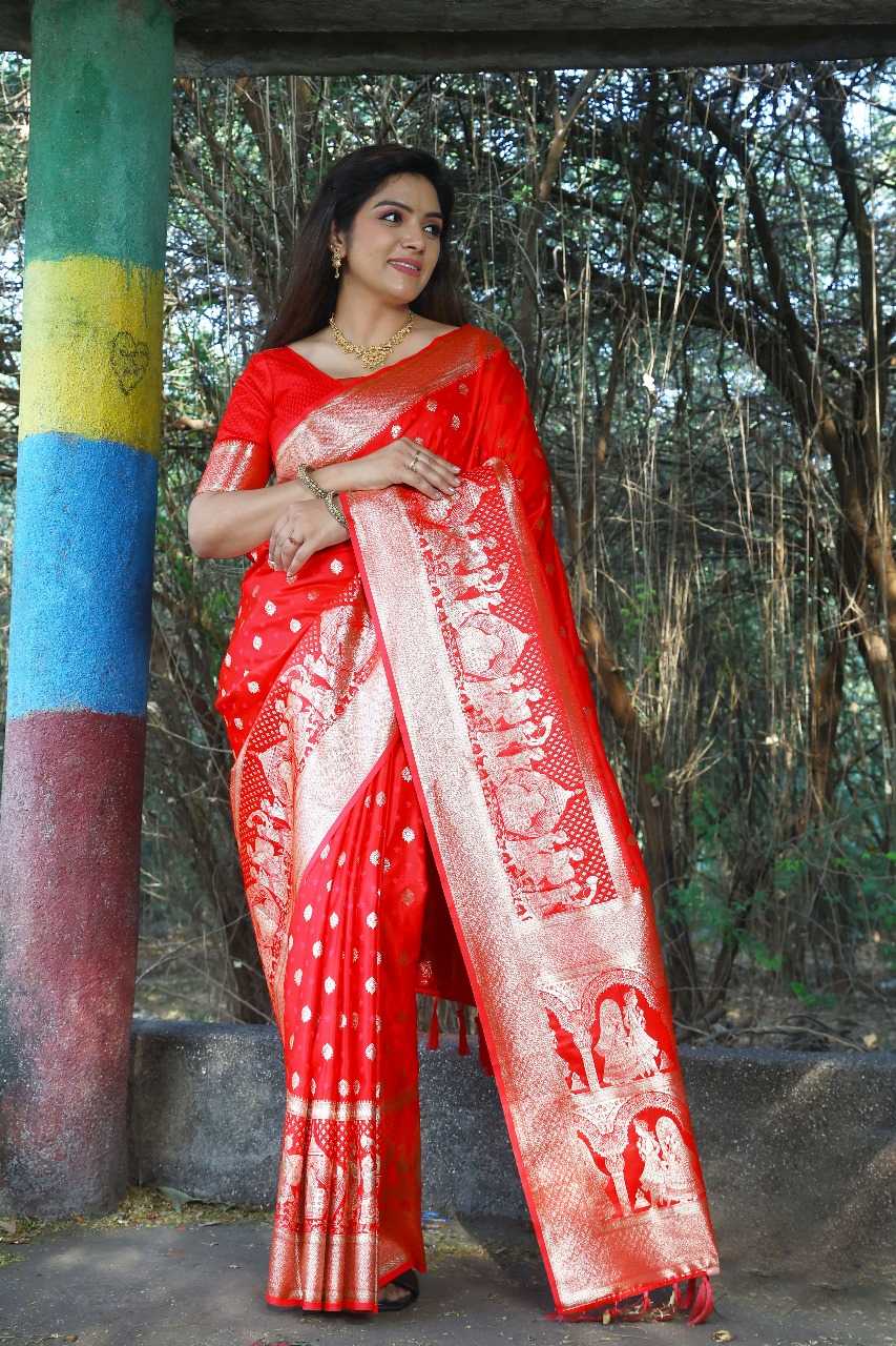 Ynf Satin Silk RIN144 CHUNARIYA Silk Sarees Wedding Collections Festive Collections Wholesale Soft Silk Sarees Kanjivaram Silk Sarees Red Silk Sarees Manufacturer