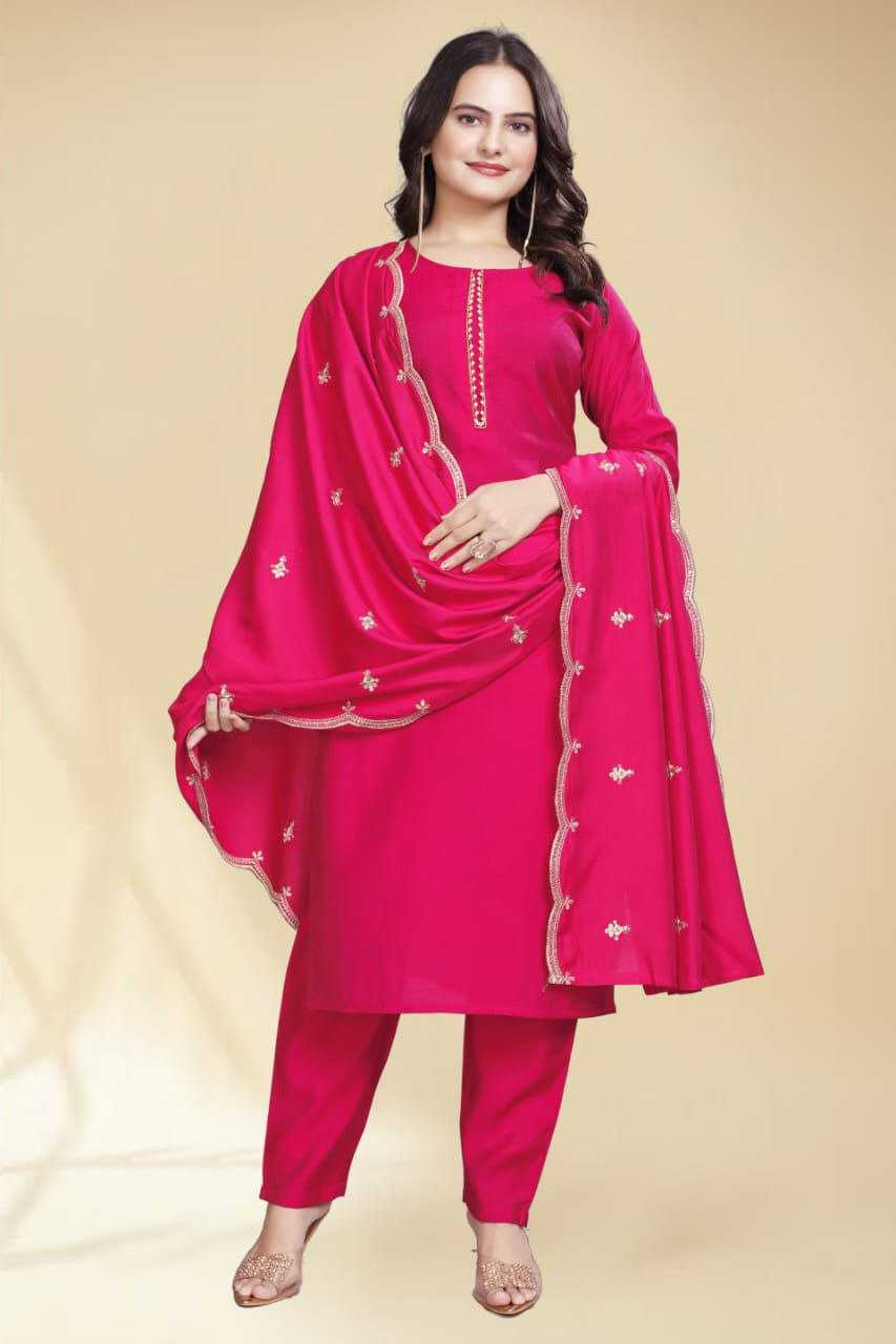 Ynf Silk Cotton KESH517 102 Suits & Dresses Wholesale Embroidery Suits Silk Suits Manufacturer
