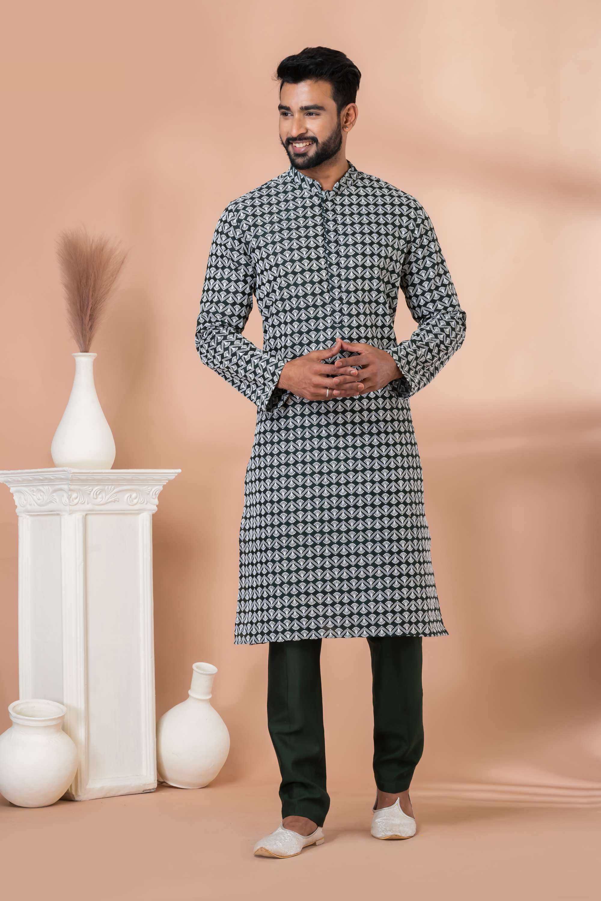 Ynf Silk Cotton RIN223 3434B Mens Wear Wholesale Mens Kurtas Mens Kurta Pyjama Men Wedding kurta Manufacturer