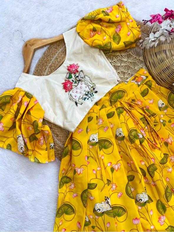 Ynf Silk KESH493 natural Kids Wear Wholesale Kids Lehenga Kids Lehenga Choli Baby Girl Lehenga Manufacturer