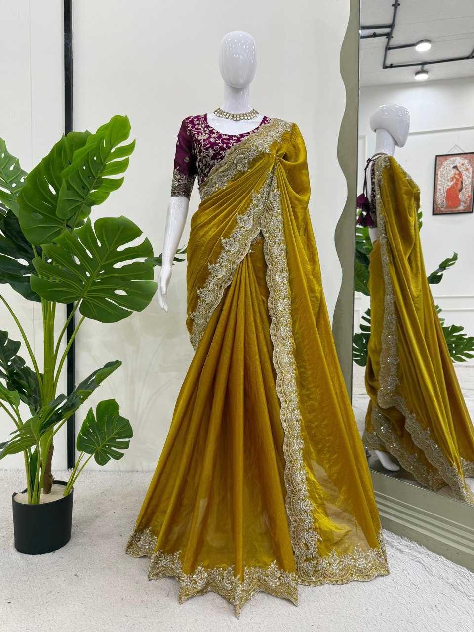 Ynf Silk RIN133 594 Silk Sarees Wholesale Party Wear Silk Sarees Designer Silk Sarees Manufacturer