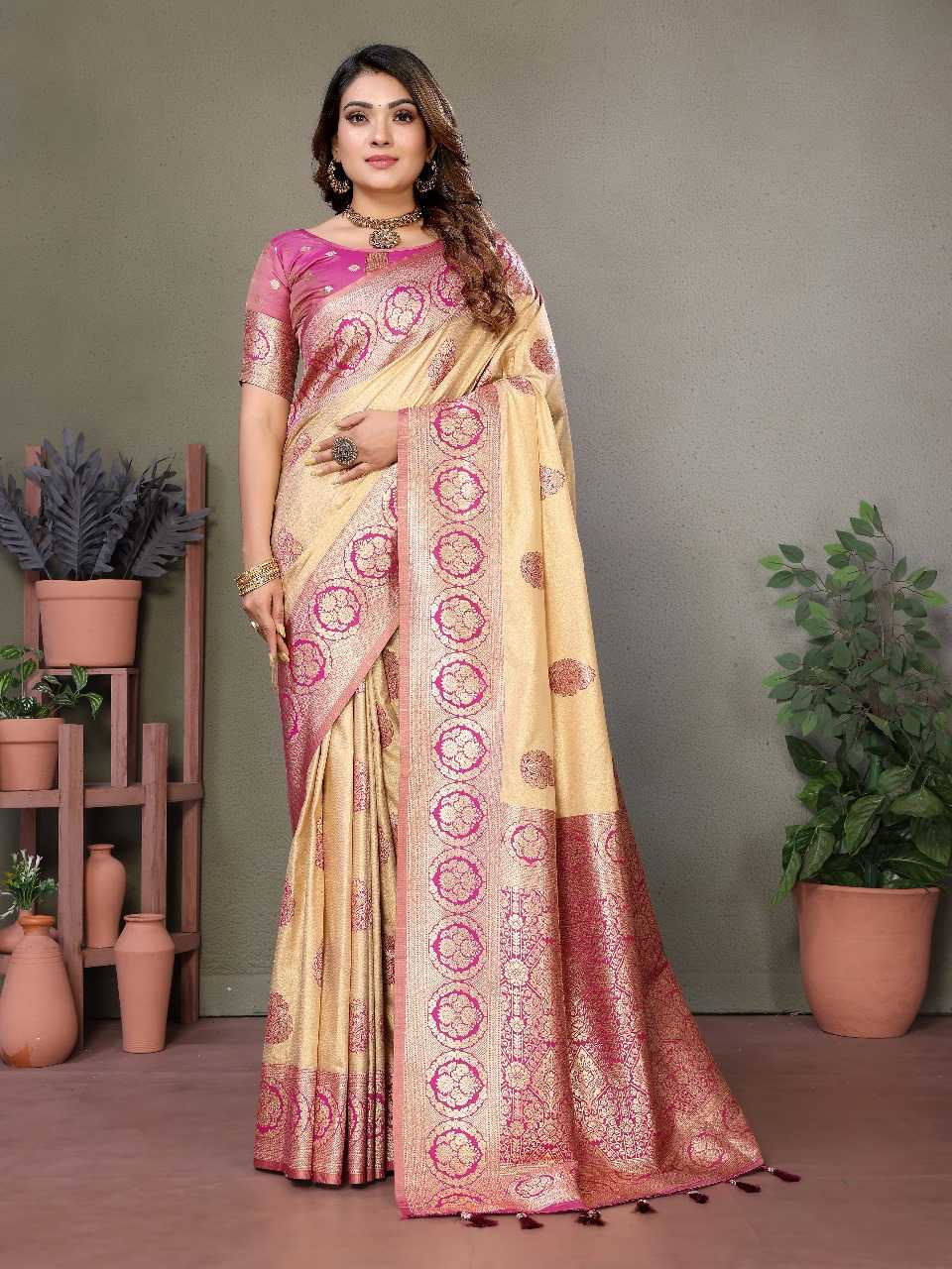 Ynf Silk RIN144 Jugani Silk Sarees Wedding Collections Festive Collections Wholesale Traditional Silk Sarees Designer Silk Sarees Silk Sarees For Weddings Manufacturer