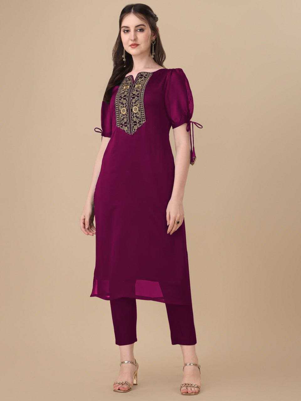 Ynf Silk RIN220 priya Kurti Wholesale Fancy Kurti Embroidered Kurtis Silk Kurtis Manufacturer
