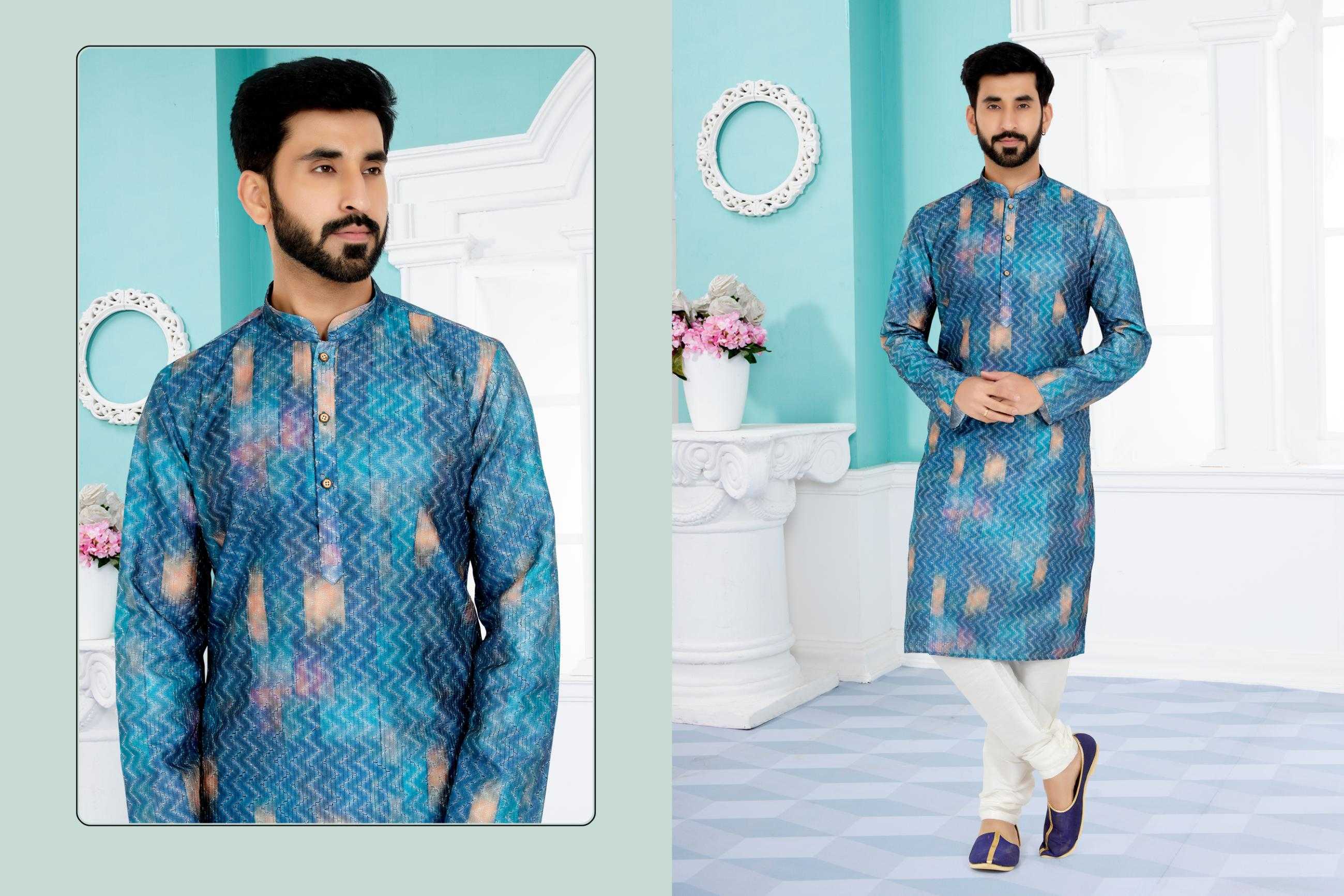 Ynf Silk RIN223 3127 C Mens Wear Wholesale Mens Kurtas Mens Kurta Pyjama Men Wedding kurta Manufacturer