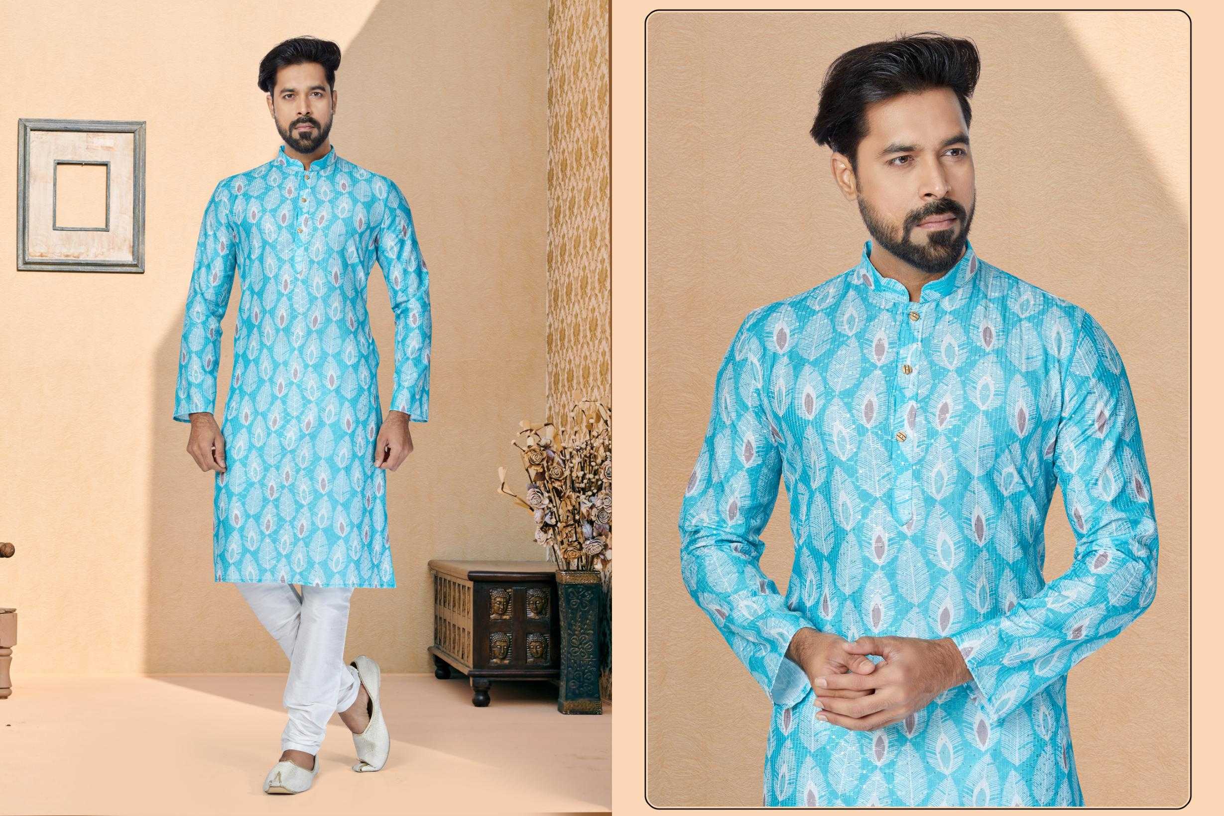 Ynf Silk RIN223 3130 C Mens Wear Wholesale Mens Kurtas Mens Kurta Pyjama Men Wedding kurta Manufacturer
