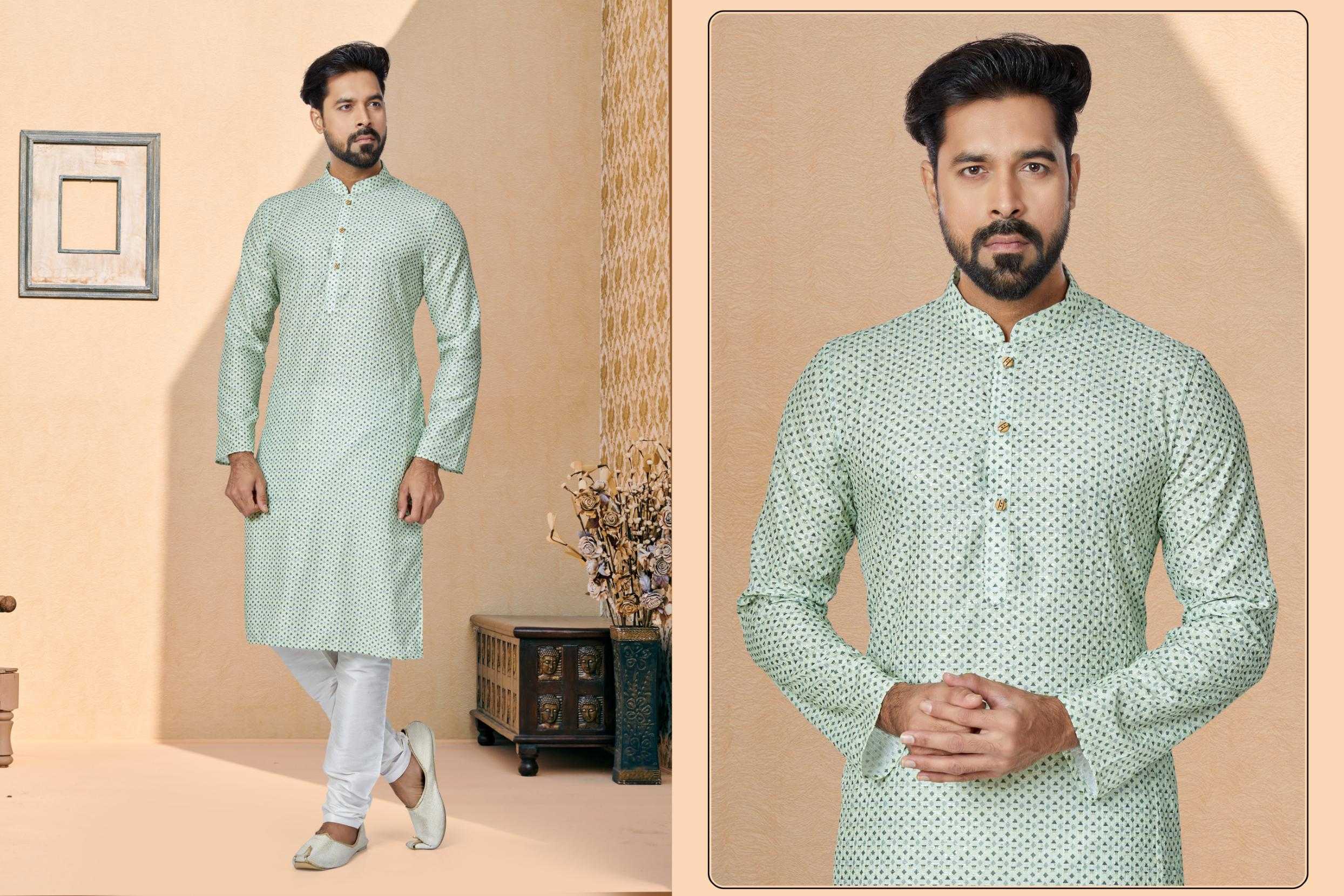 Ynf Silk RIN223 3132 C Mens Wear Wholesale Mens Kurtas Mens Kurta Pyjama Men Wedding kurta Manufacturer