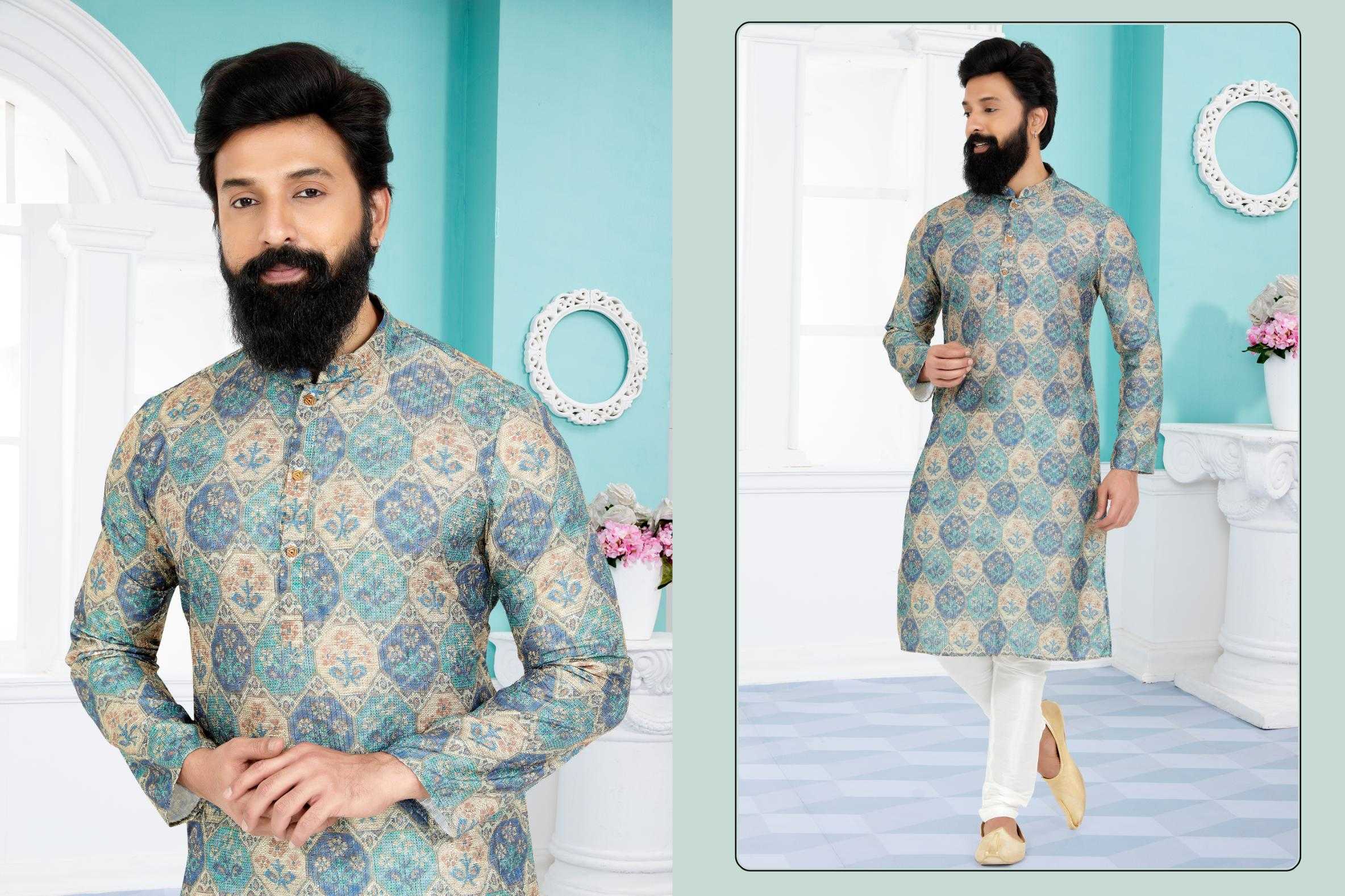 Ynf Silk RIN223 3144 C Mens Wear Wholesale Mens Kurtas Mens Kurta Pyjama Men Wedding kurta Manufacturer