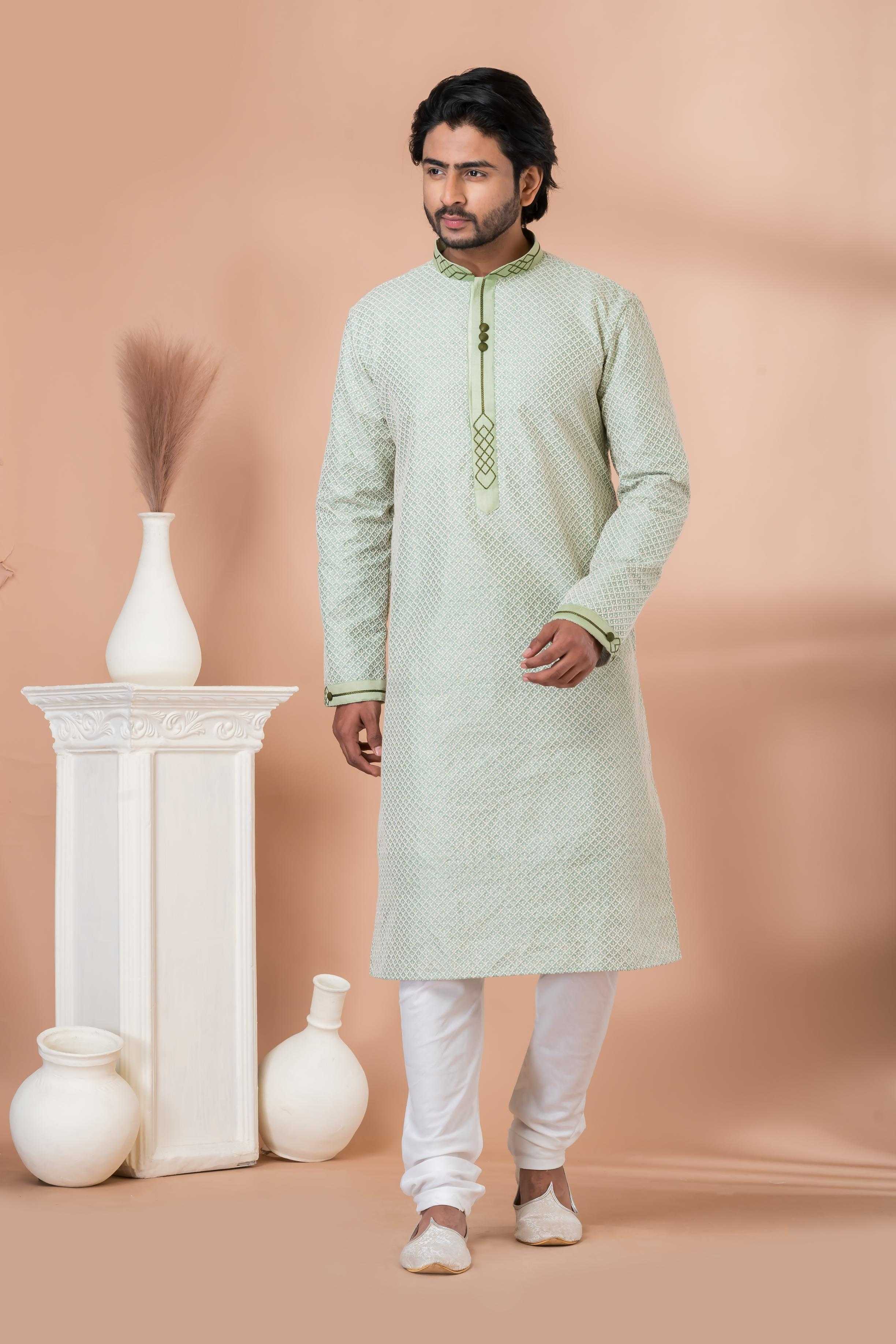 Ynf Silk RIN223 3418B Mens Wear Wholesale Mens Kurtas Mens Kurta Pyjama Men Wedding kurta Manufacturer