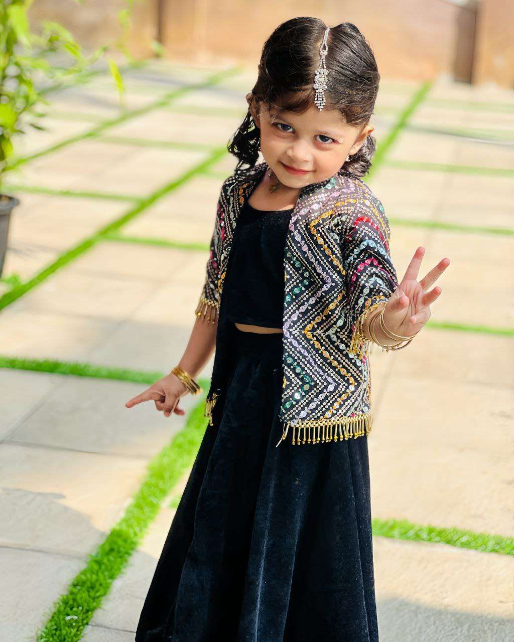 Ynf Soft Cotton RIN107 304 Kids Wear Wholesale Kids Lehenga Kids Lehenga Choli Kids Wedding Outfits Manufacturer
