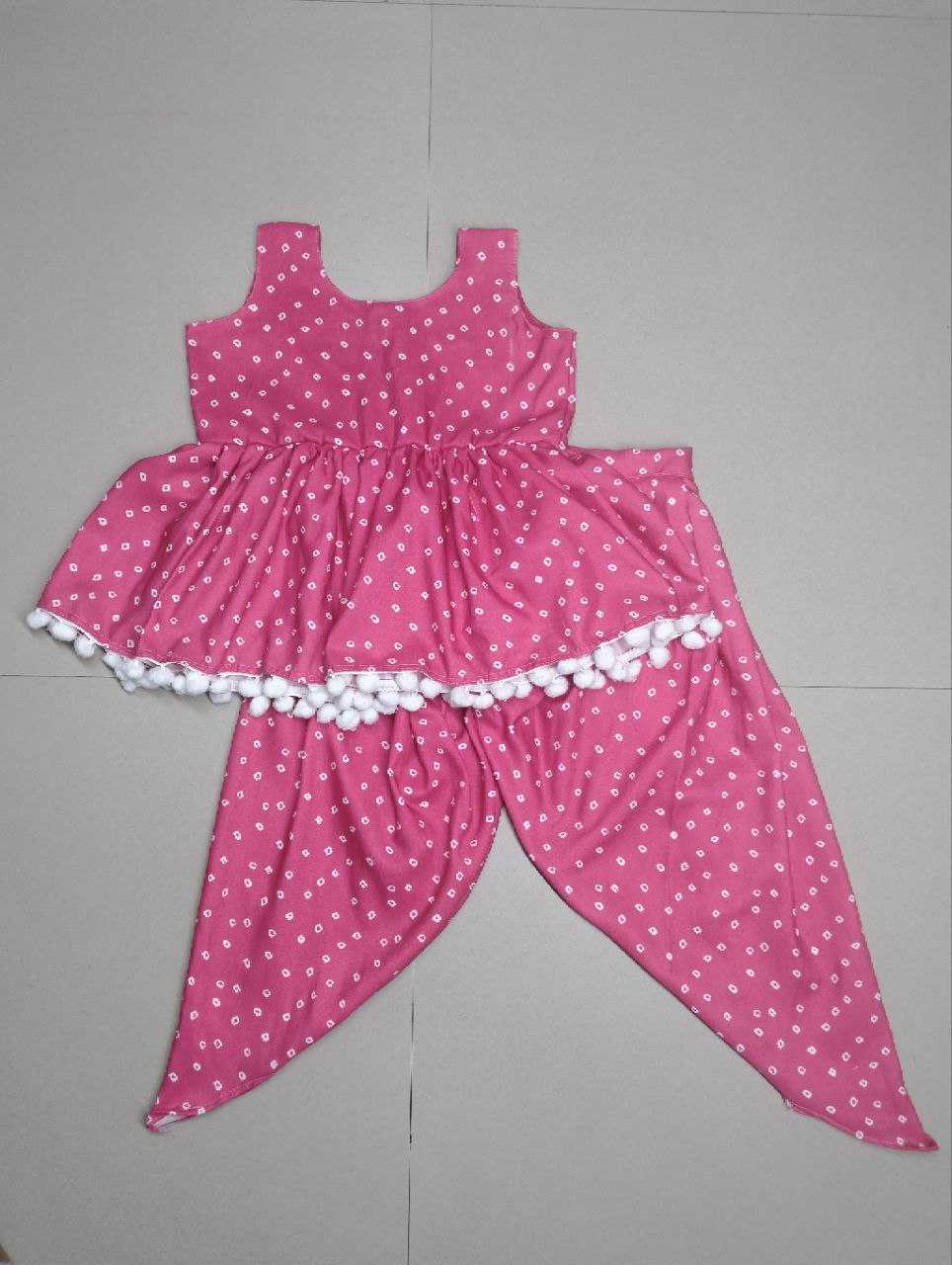 Ynf Soft Cotton RIN107 333 Kids Wear Wholesale Girls Kurti Kids Kurta Pajama Kids Navratri Outfits Manufacturer