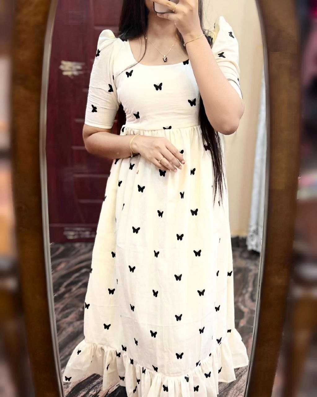 Ynf Soft Cotton RIN107 341 Suits & Dresses Wholesale Dresses Casual Dresses Printed Dresses Manufacturer