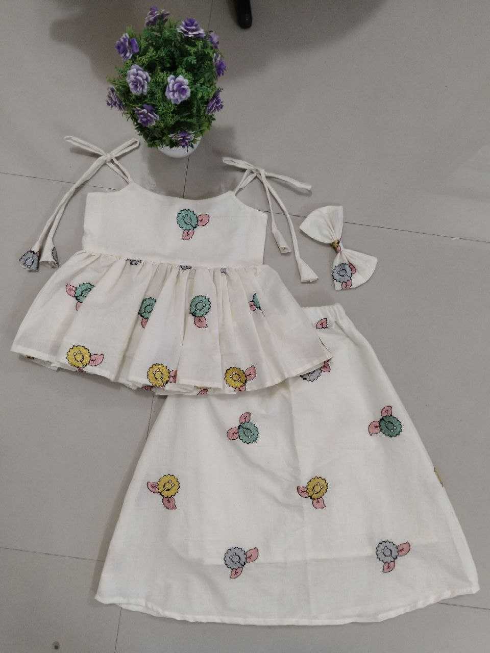 Ynf Soft Cotton RIN107 Kids Wear Wholesale Kids Frocks Girls Frock Kids Indo-Western Wear Manufacturer